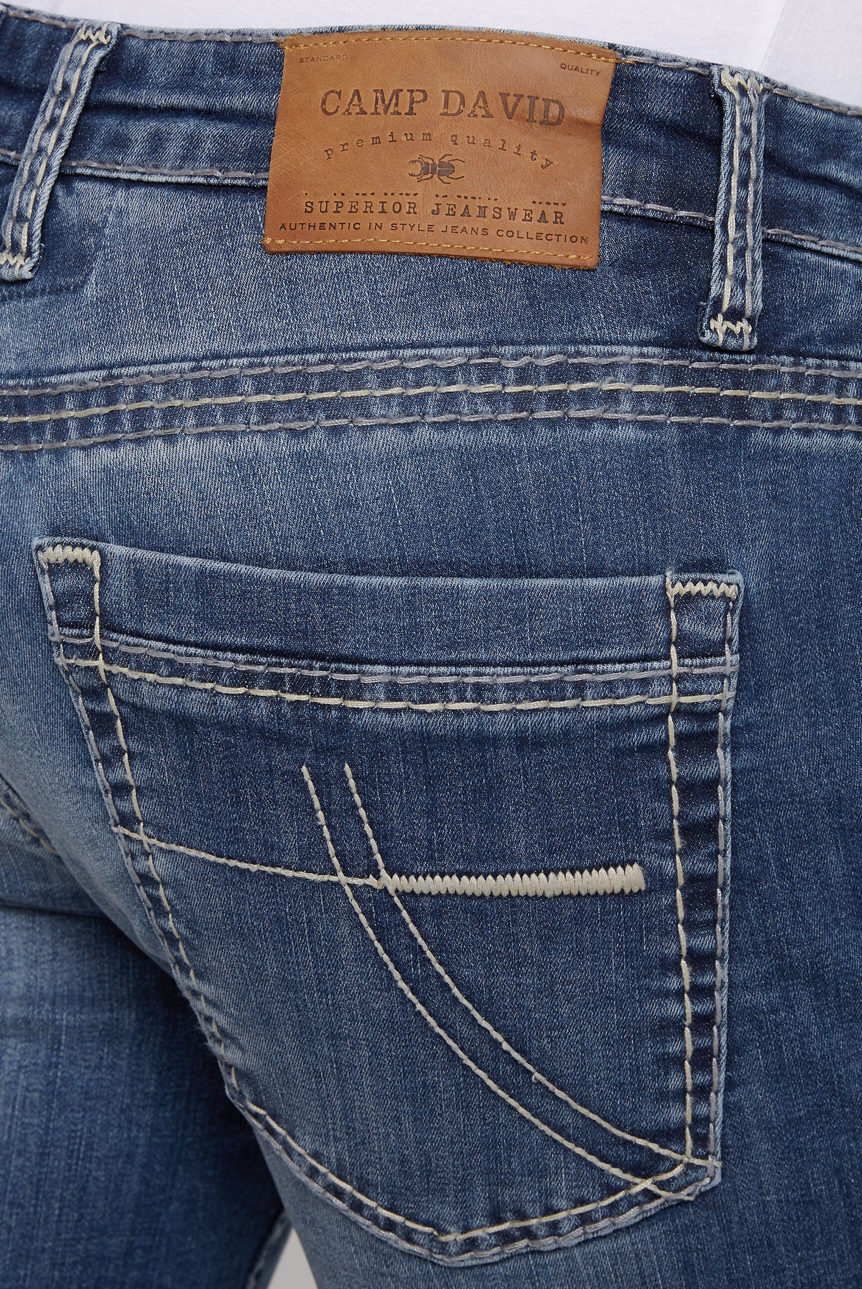 CAMP DAVID Slim-fit-Jeans, mit normaler Leibhöhe