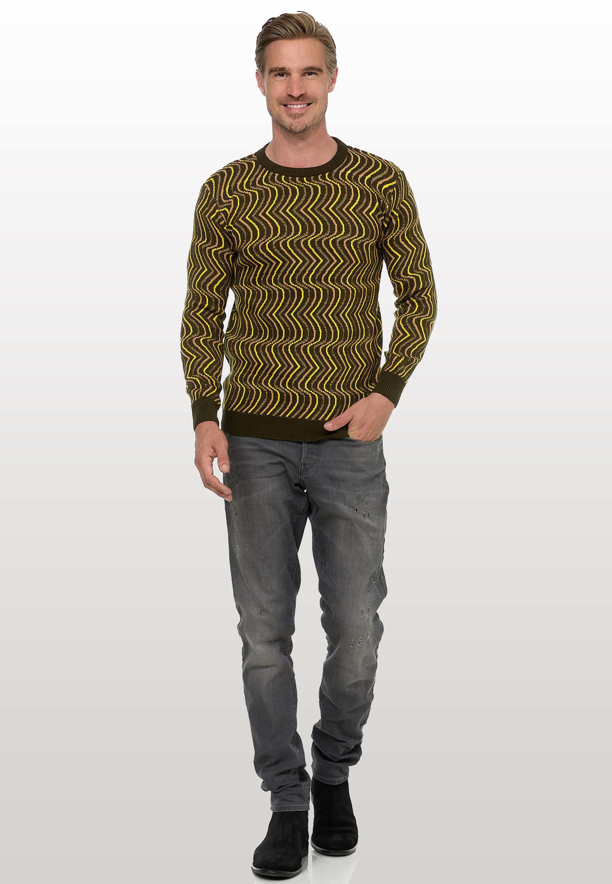 Rusty Neal Strickpullover, in tollem Design günstig online kaufen