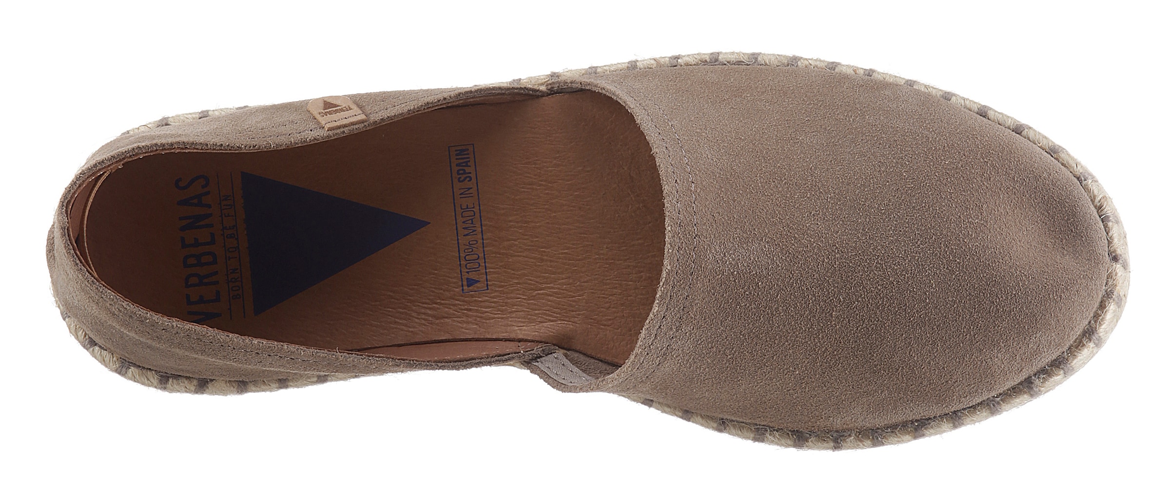 VERBENAS Espadrille »CARMEN SERRAJE«, Schlupfschuh, Sommerschuh, Loafer mit typischem Jute-Rahmen