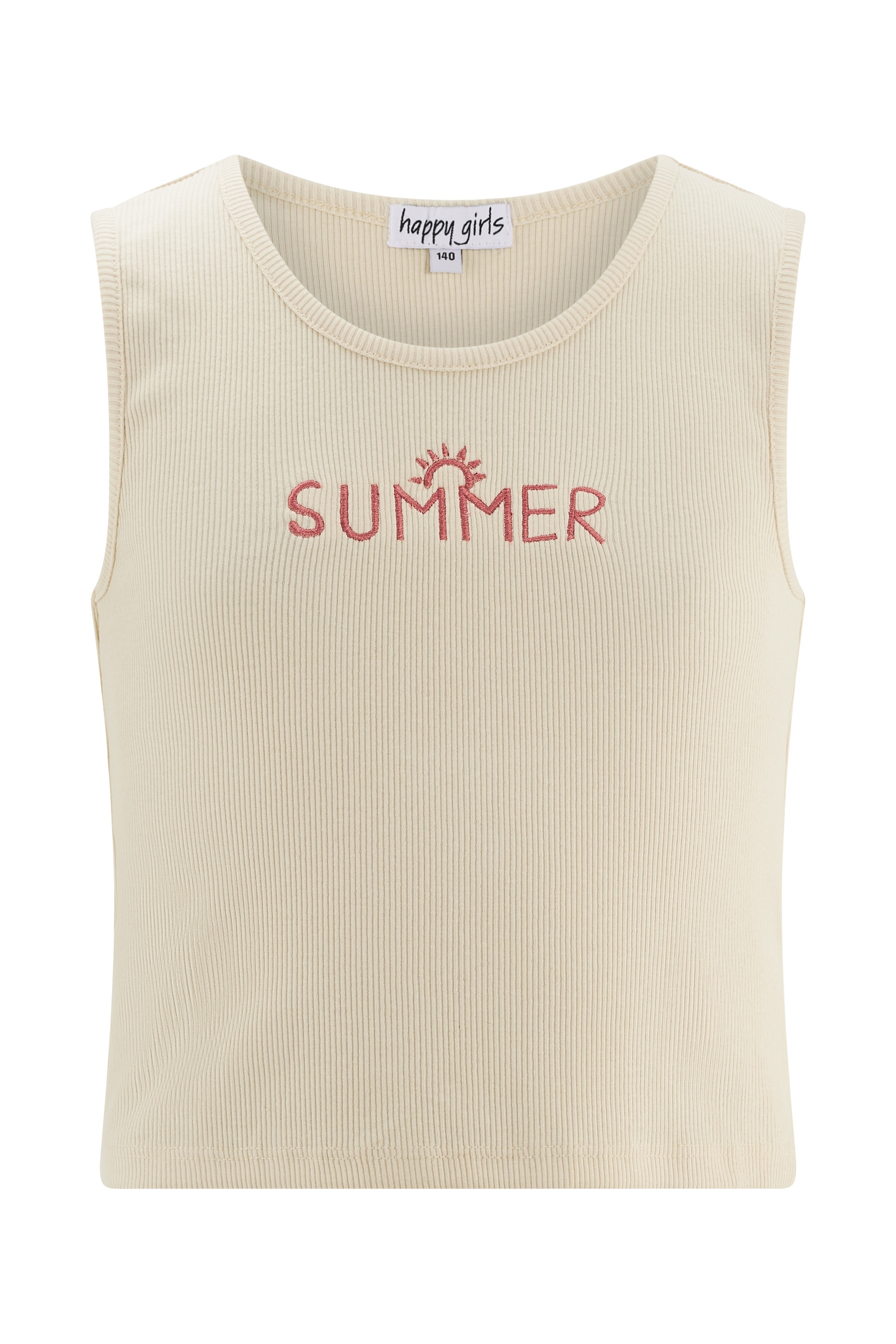 Sommerkleid HAPPY GIRLS "Shirt", Mädchen, Gr. 140, EURO-Größen, beige, Stoff, 100% Baumwolle, normal, Kleider Sommerkleid