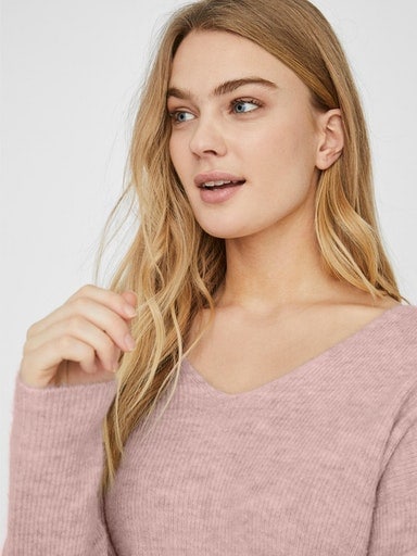 Vero Moda V-Ausschnitt-Pullover »VMCREWLEFILE LS V-NECK BLOUSE NOOS«