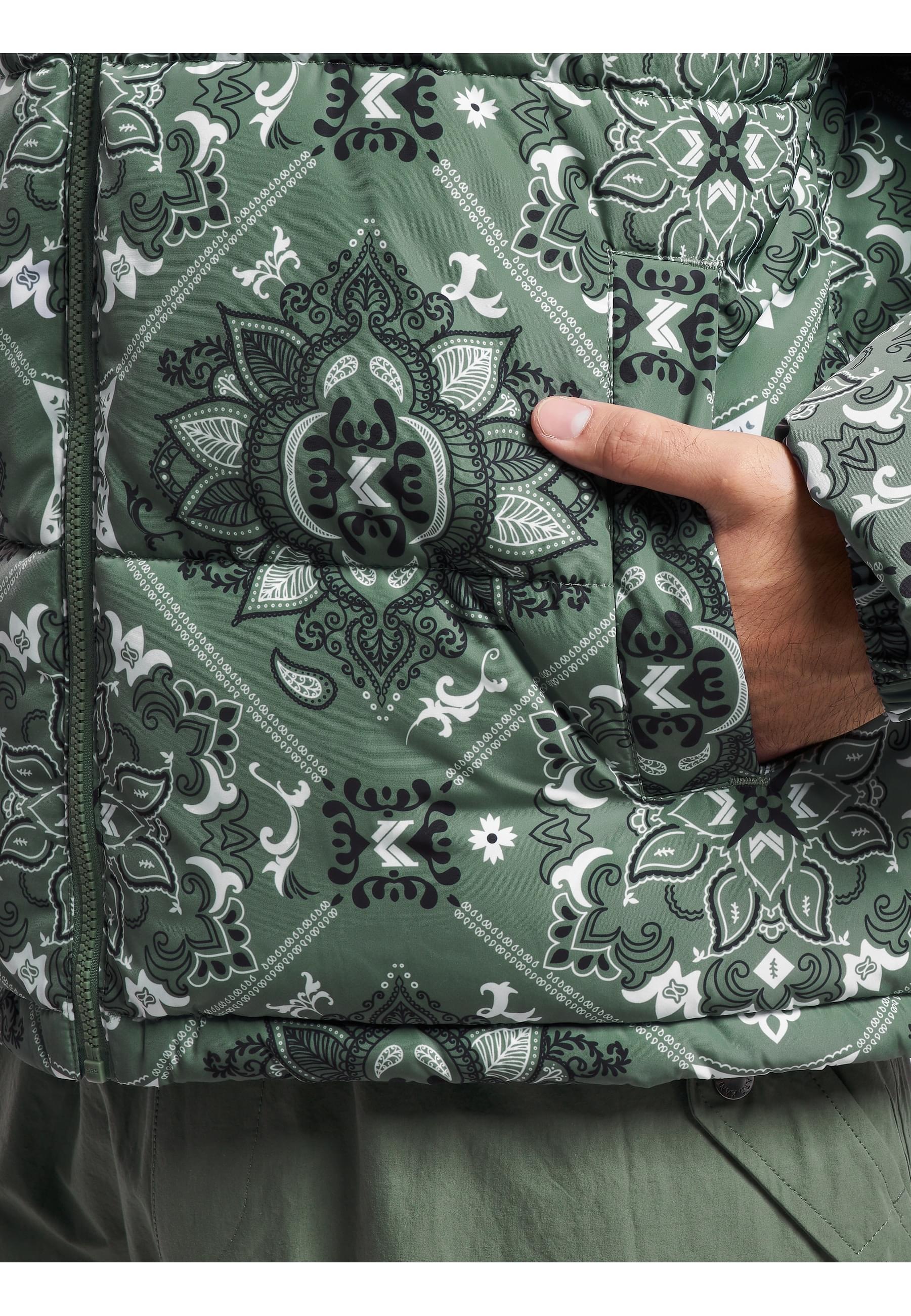 Karl Kani Winterjacke »Karl Kani Herren KM233-037-1 KK OG Paisley Puffer Jacket«, (1 St.), ohne Kapuze