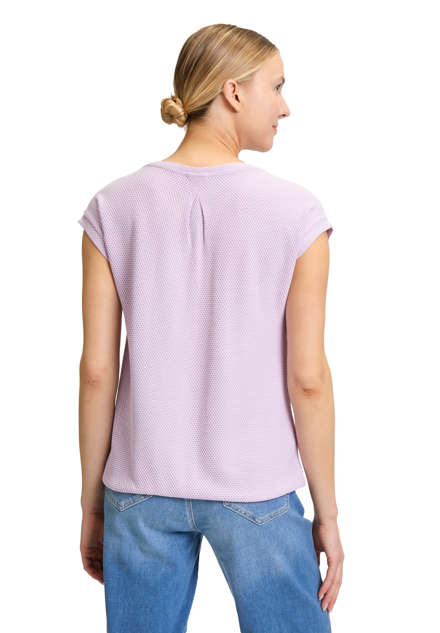 Betty&Co Kurzarmshirt »Betty & Co Casual-Shirt mit Struktur«, (1 tlg.), Material