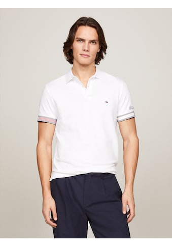 TOMMY HILFIGER Polo marškinėliai »FLAG CUFF SLIM POLO...