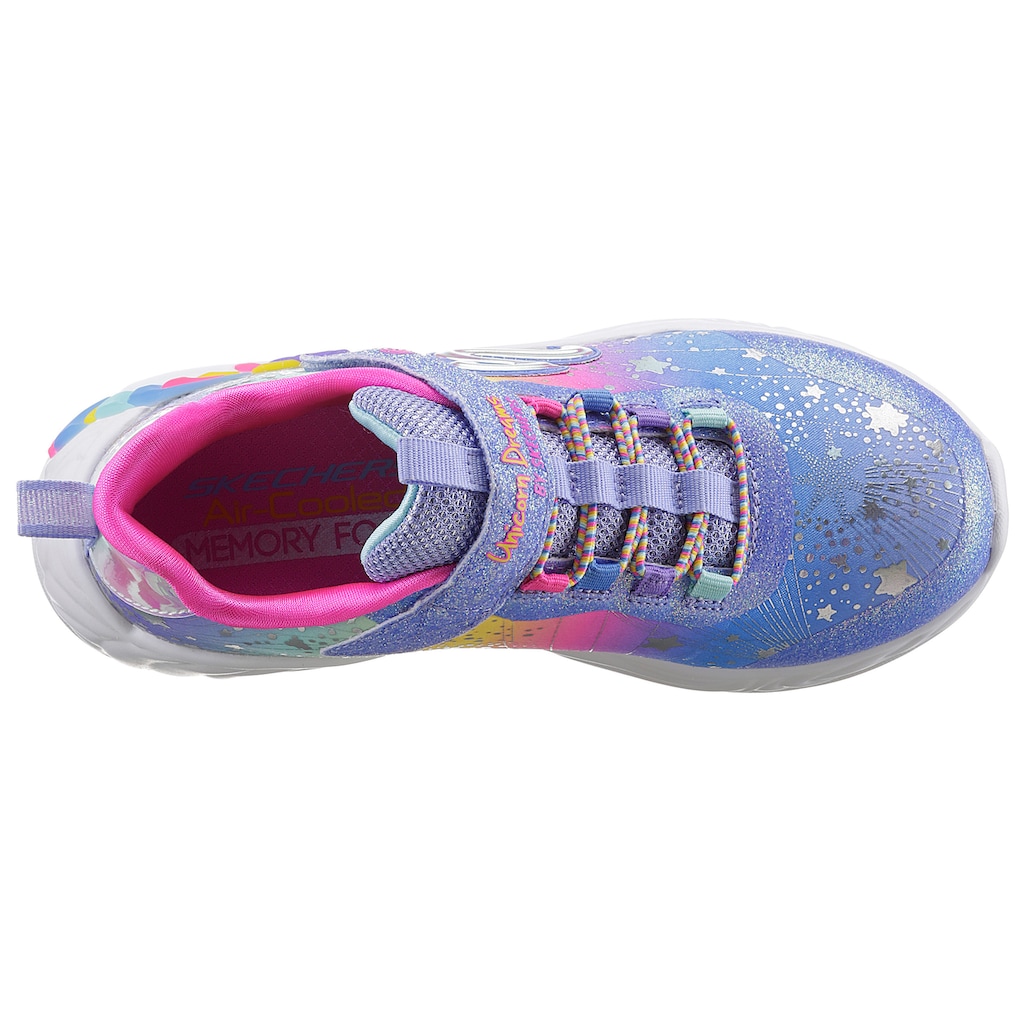 Skechers Kids Sneaker »UNICORN DREAMS-«, mit gepolsterter Innensohle, Freizeitschuh, Halbschuh, Schnürschuh