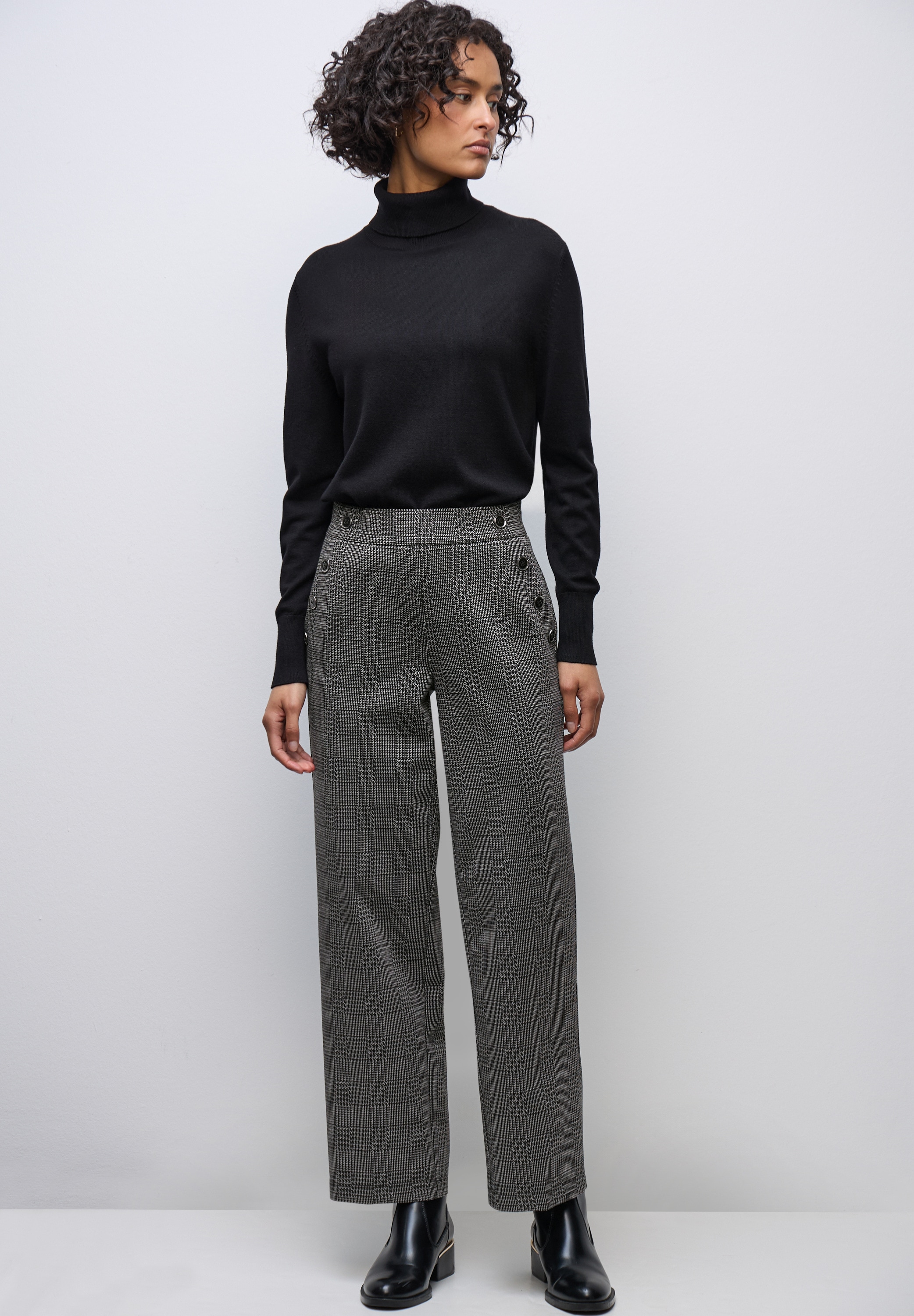 STREET ONE Stoffhose  High Waist