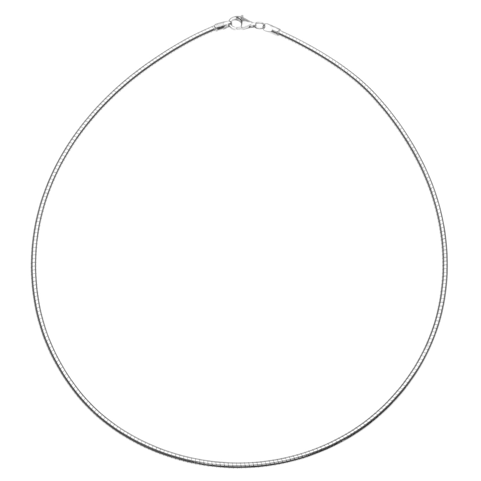 Halsreif OSTSEE-SCHMUCK "- Omega 2,2 mm - Silber 925/000 -" Gr. 42, silber (silber 925, silberfarben, weiß), Halsketten, Damen, 42, Silber 925 (Sterlingsilber)