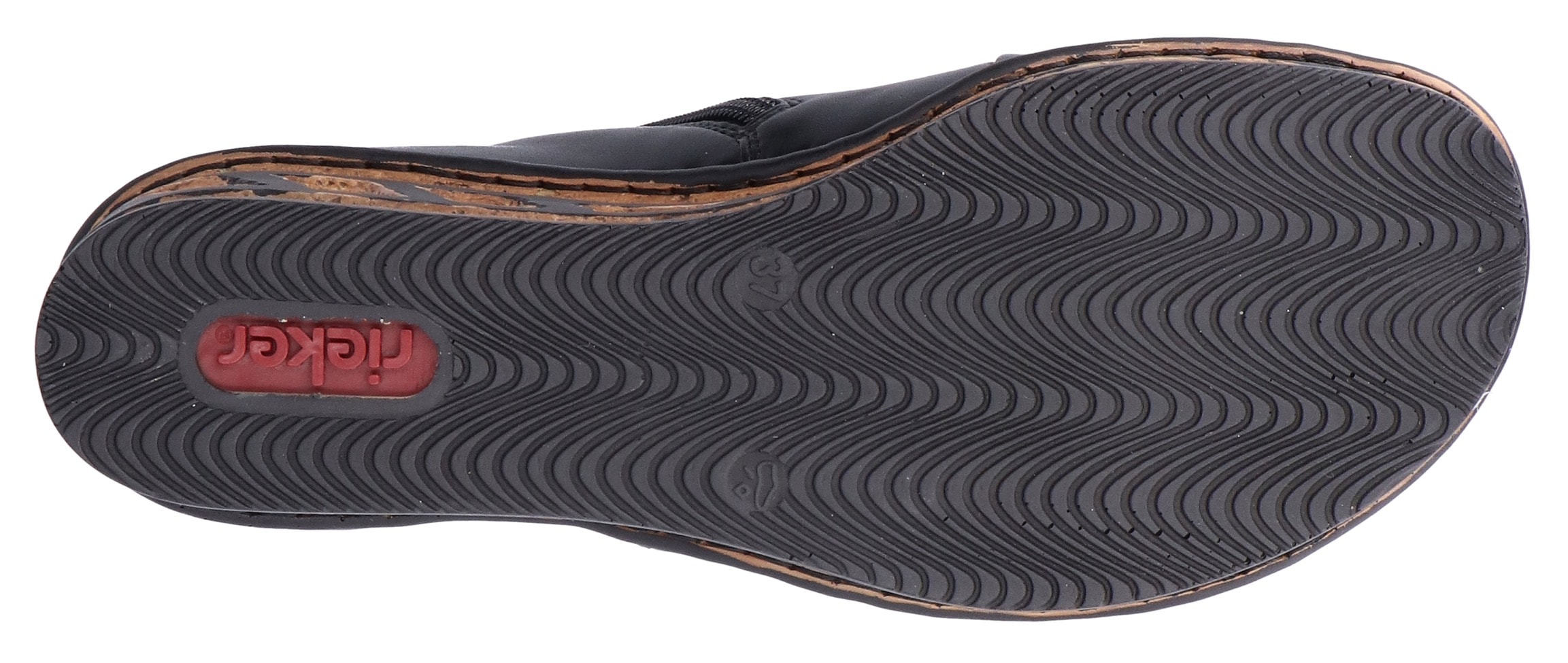 Rieker Keilsandalette, Sommerschuh, Sandale, Keilabsatz, mit Innen-Reißverschluss