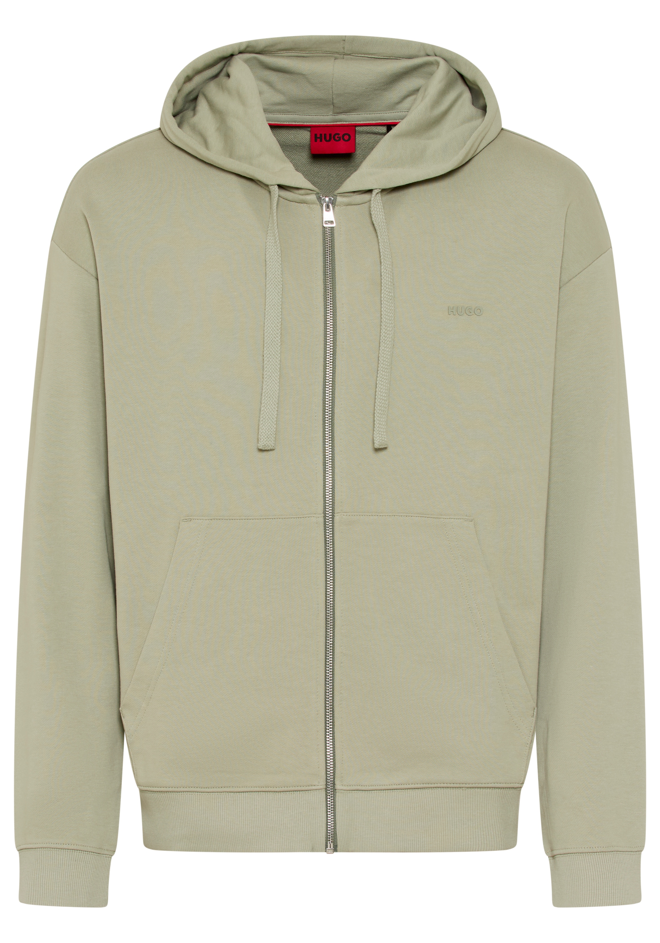 HUGO Kapuzensweatjacke Relaxed Fit, Kapuze, Taschen günstig online kaufen