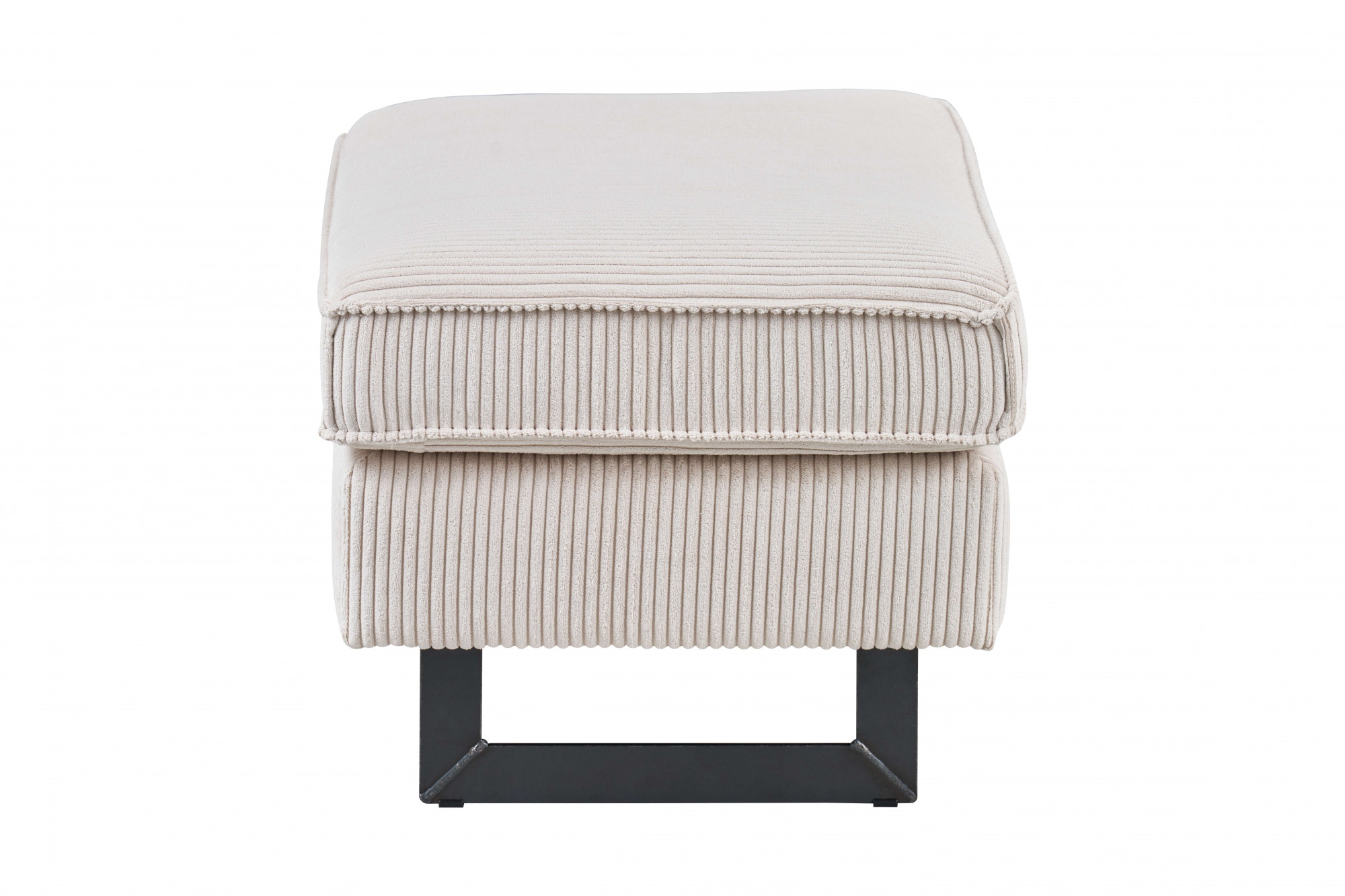 Home affaire Polsterhocker »Pinto« mit Keder, Metallfüßen und auch in Cord Bezug erhältlich