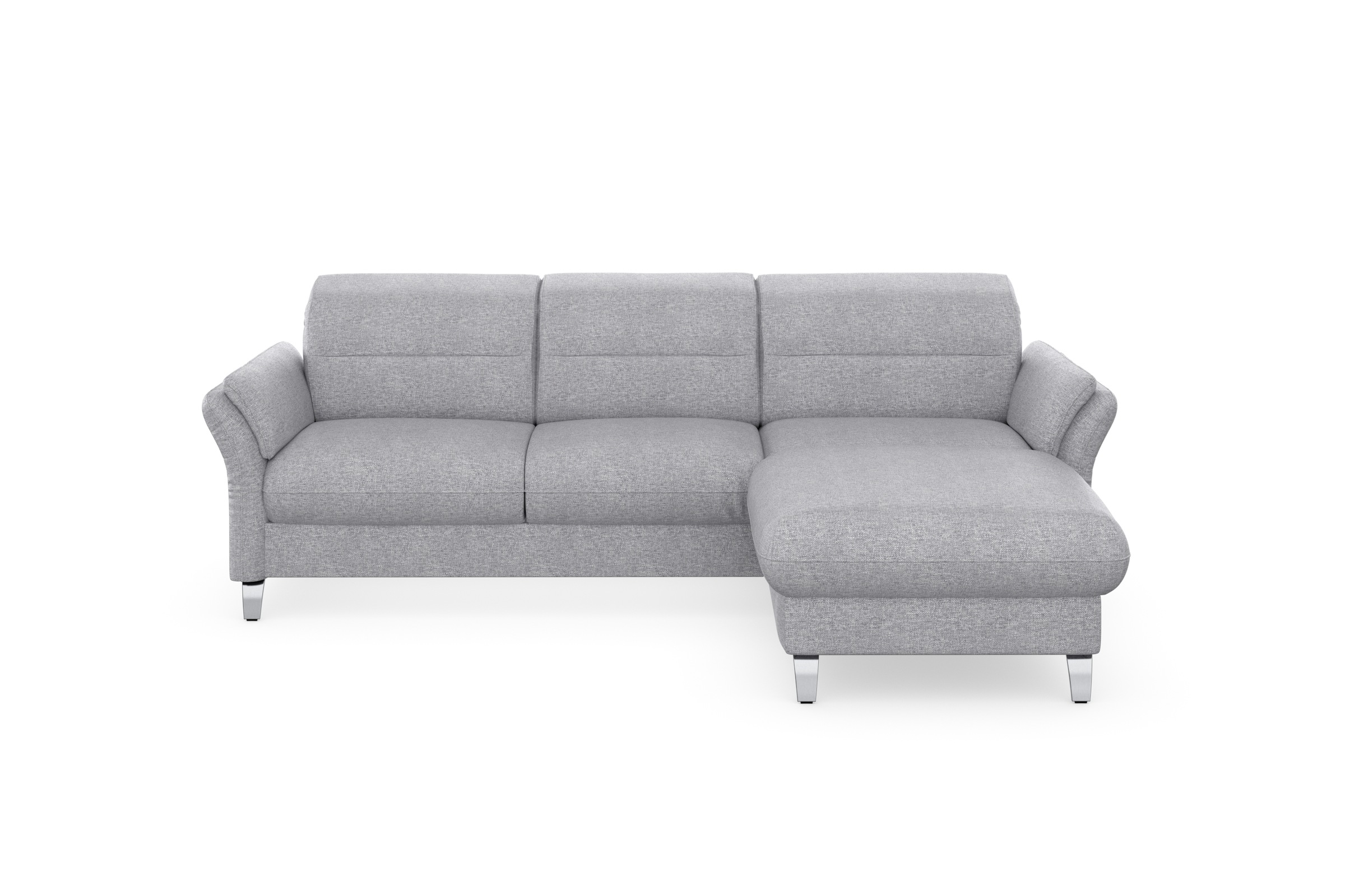 sit&more Ecksofa »Grenoble L-Form mit Federkern«, wahlweise mit Bettfunktion, Bettkasten, Arm- und Kopfteilverstellung