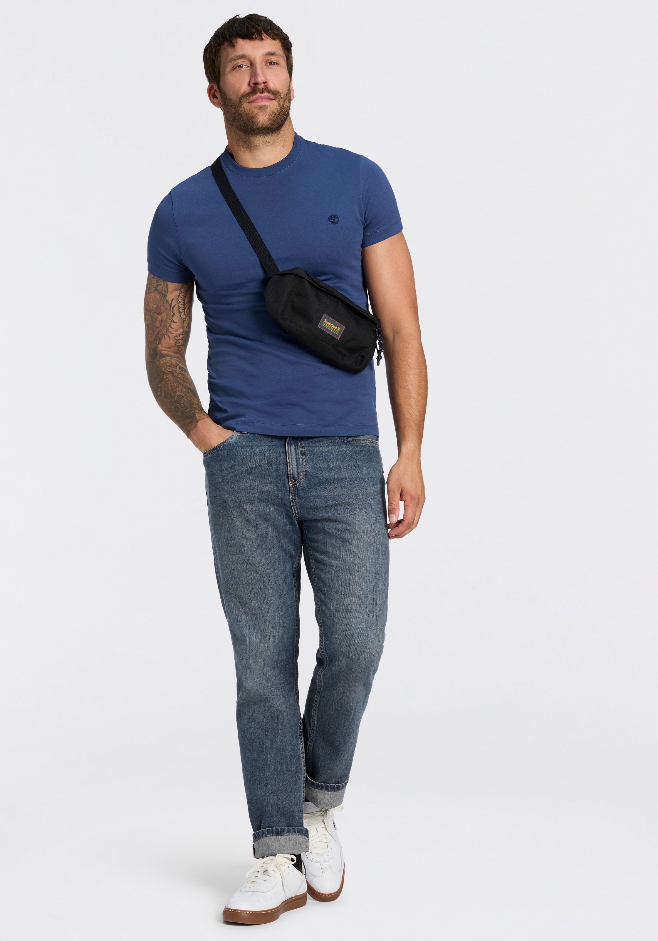 Timberland T-Shirt »DUNSTAN RIVER - SS Tee (Slim)« mit Rundhalsausschnitt, Kurzarm-Design, aus Baumwolle