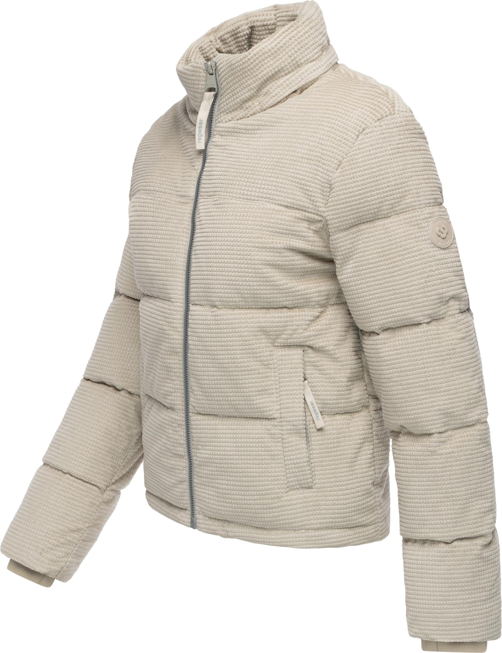 Ragwear Steppjacke »Roobie Cordy«, mit Kapuze, Wasserdichte Winterjacke aus Kord mit abnehmbarer Kapuze