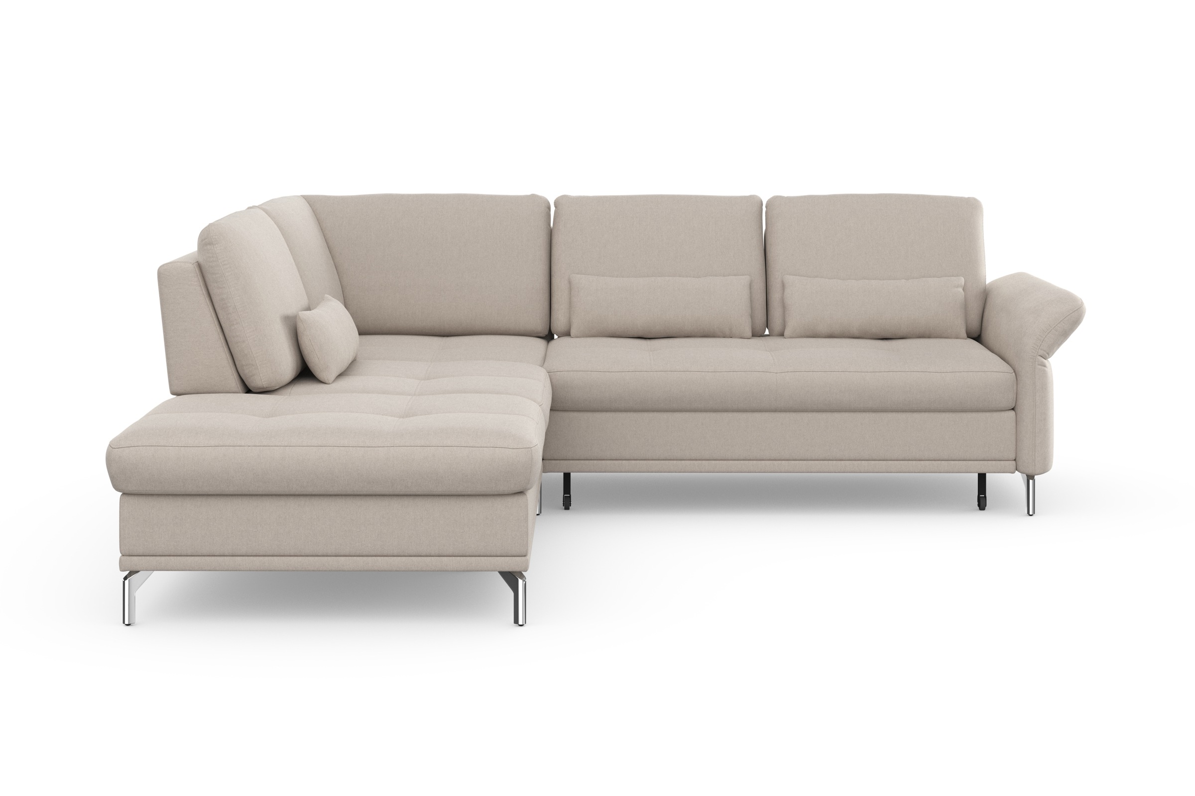 Home affaire Ecksofa "Palm Beach L-Form" Federkern, mit Sitztiefenverstellu günstig online kaufen