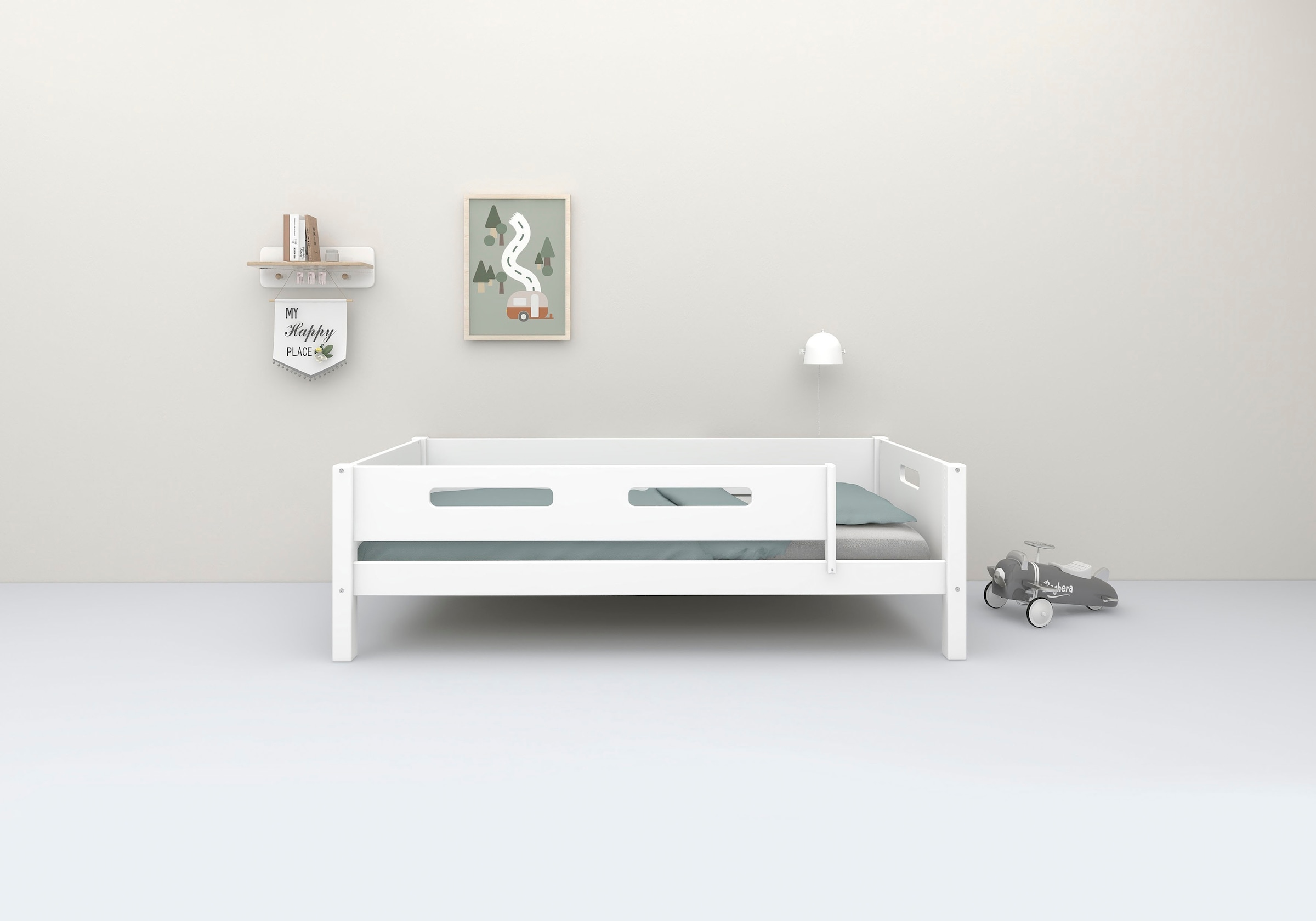 Thuka Einzelbett »Nordic Kinderbett, Spielbett, Daybett,«, bester Qualität, stabil, umbaubar