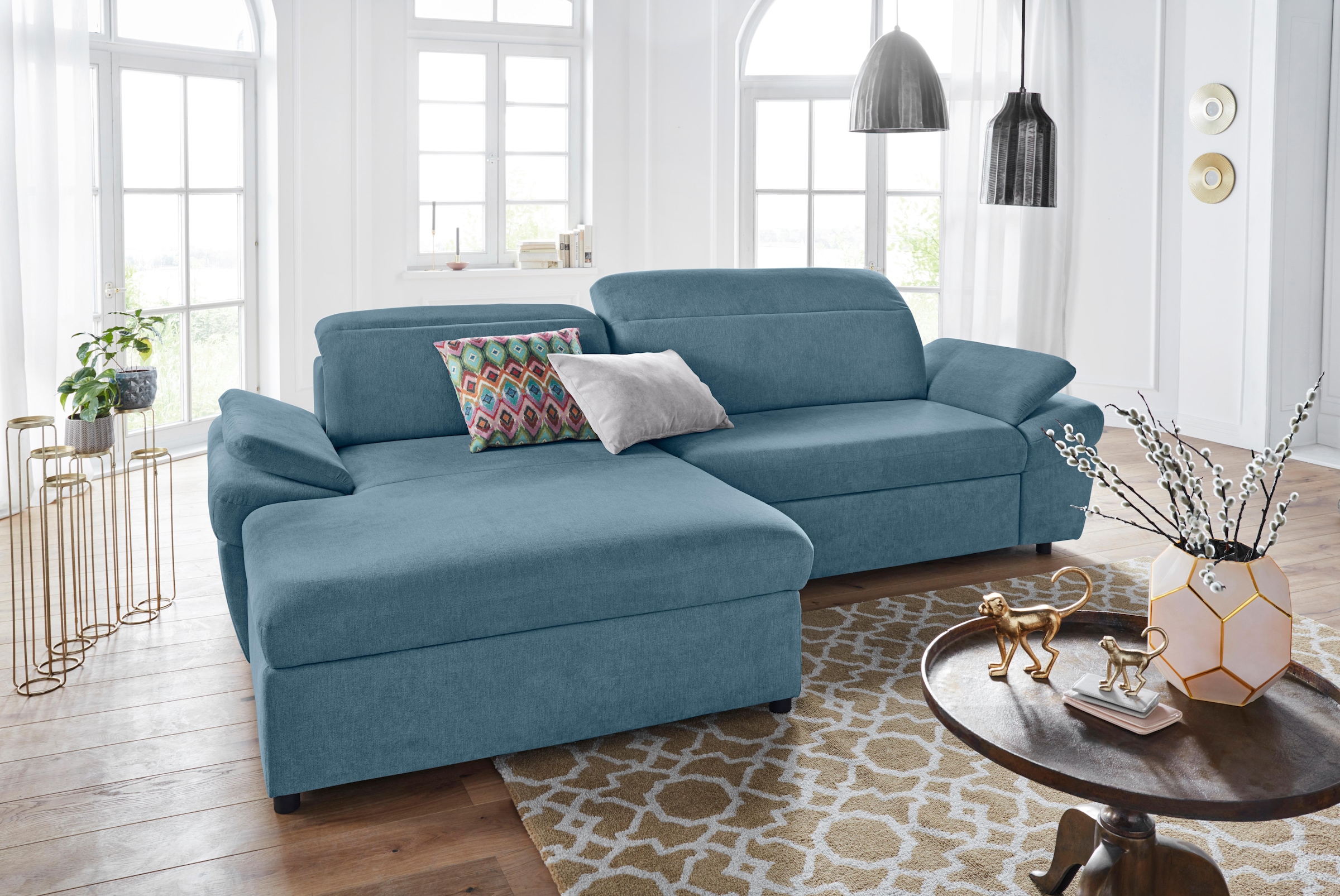 exxpo - sofa fashion Ecksofa "Kyoto, inkl. Kopfteil- und Armteilverstellung günstig online kaufen