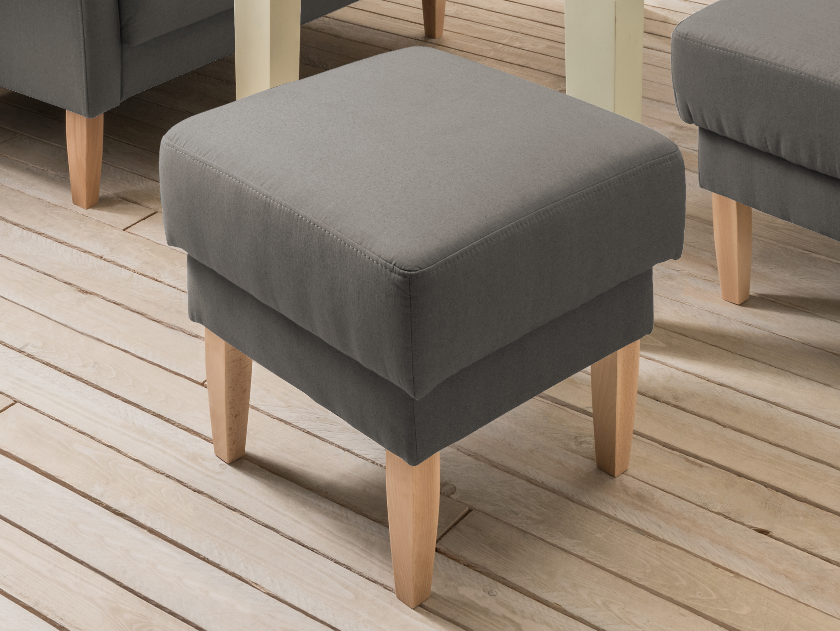 Thumbnail - Home affaire Hocker "Scalea", mit Federkern-Polsterung
