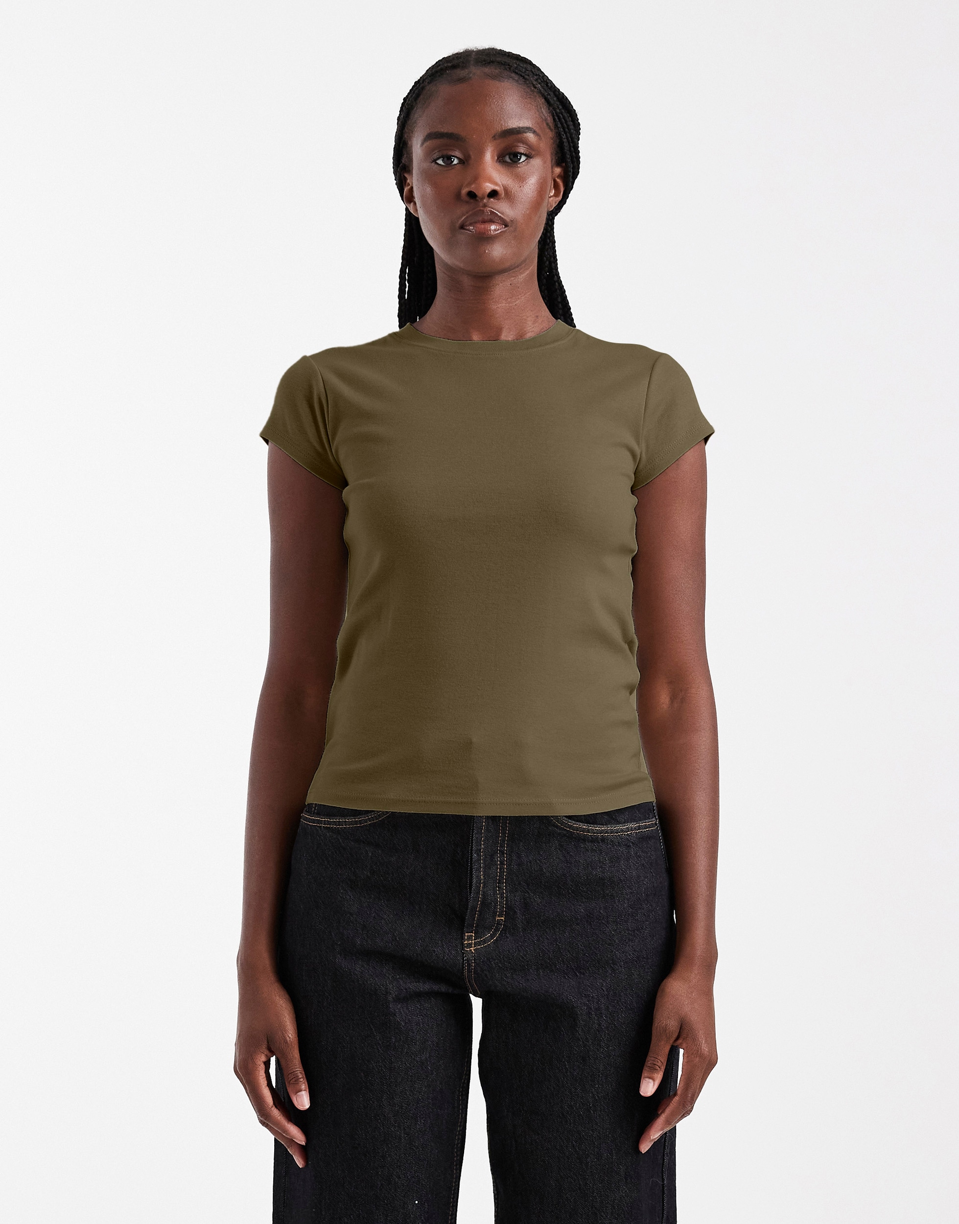 TOPSHOP Rundhalsshirt "TSEVERYDAY SS TOP JRS NOOS" Baumwolle, regular fit