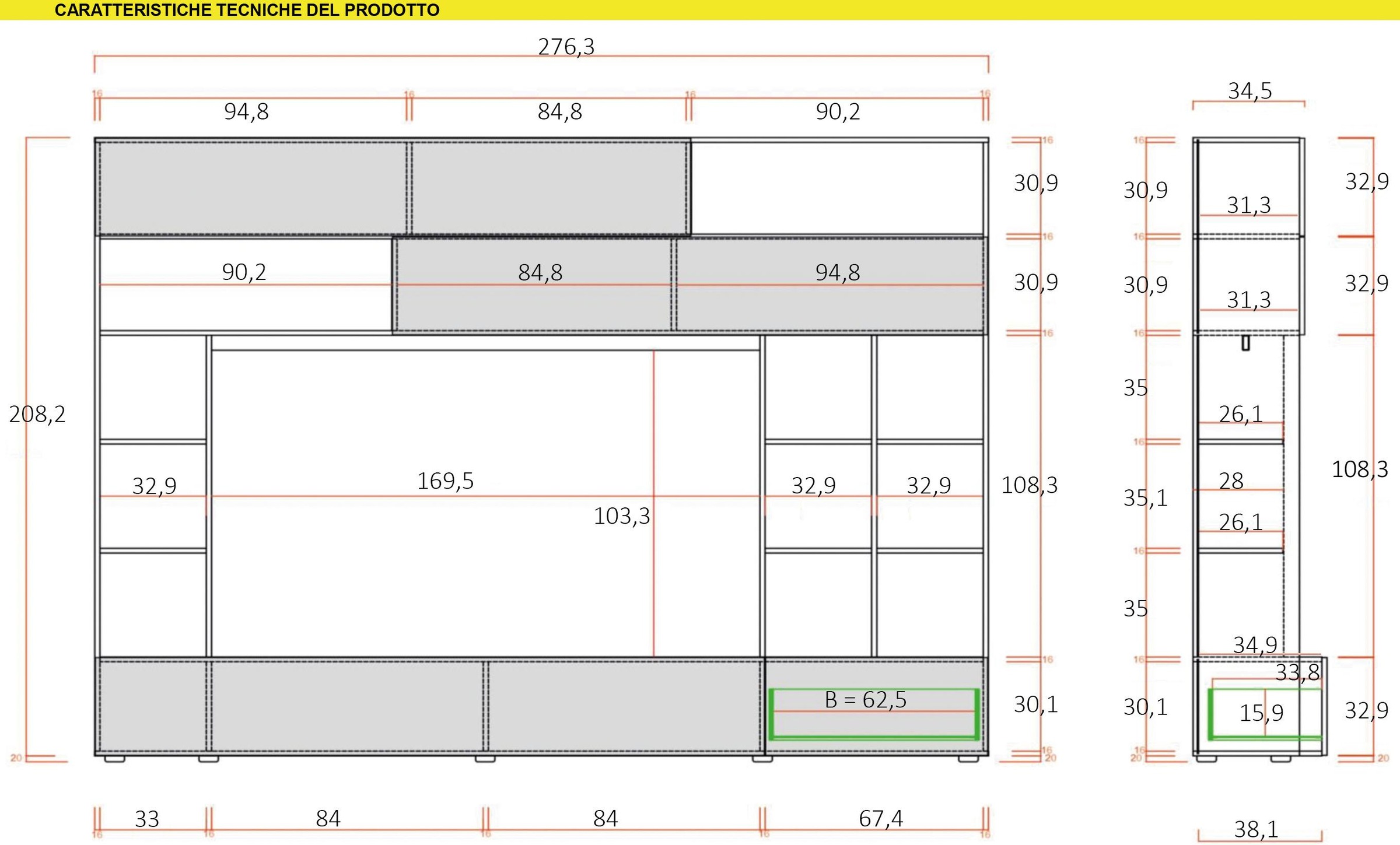 Thumbnail - Home affaire Wohnwand "Praktiko"