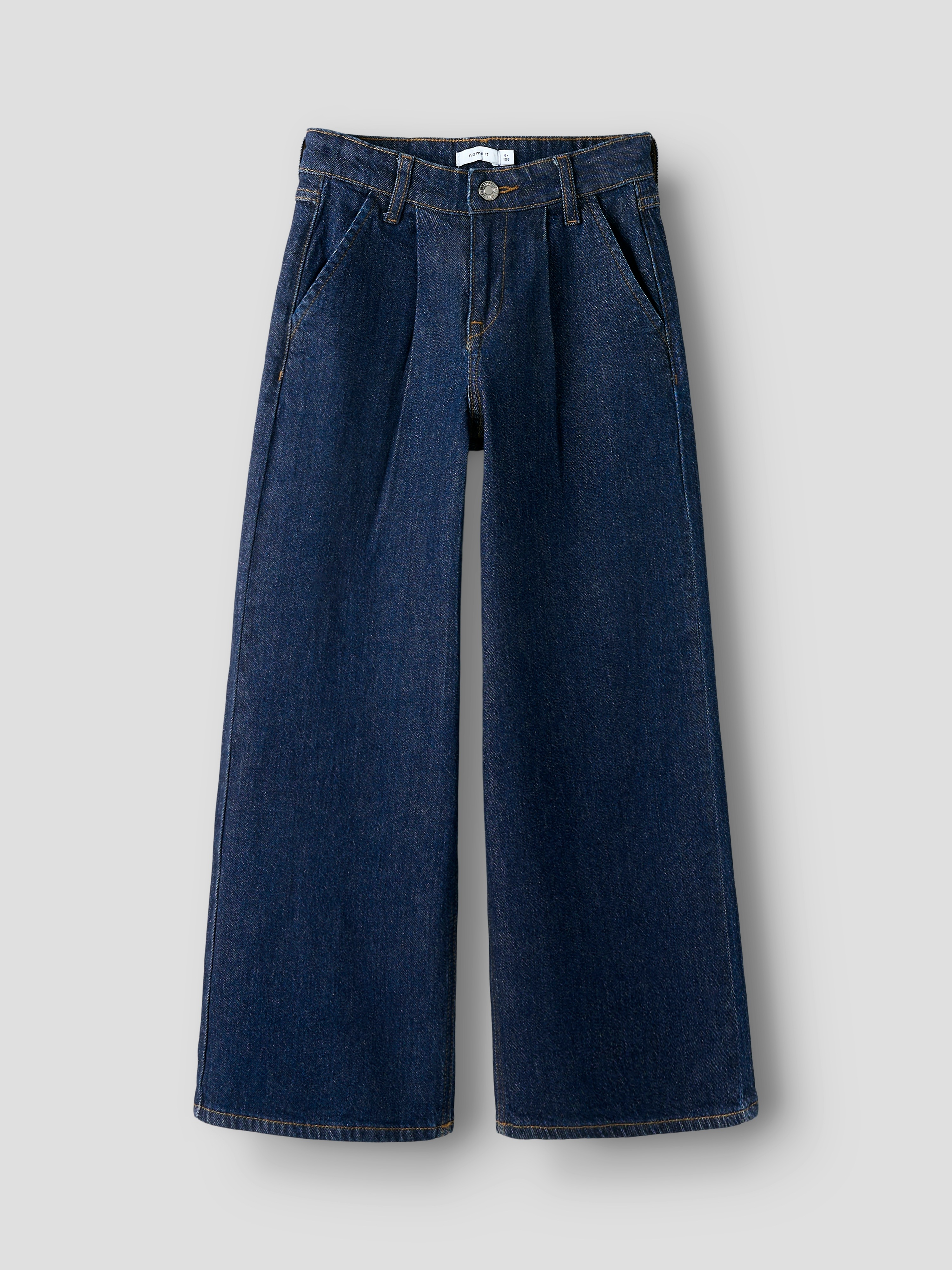 Thumbnail - Name It Relax-fit-Jeans "NKFBELLA HW W PLEAT JEANS 3020-AZ L NOOS"