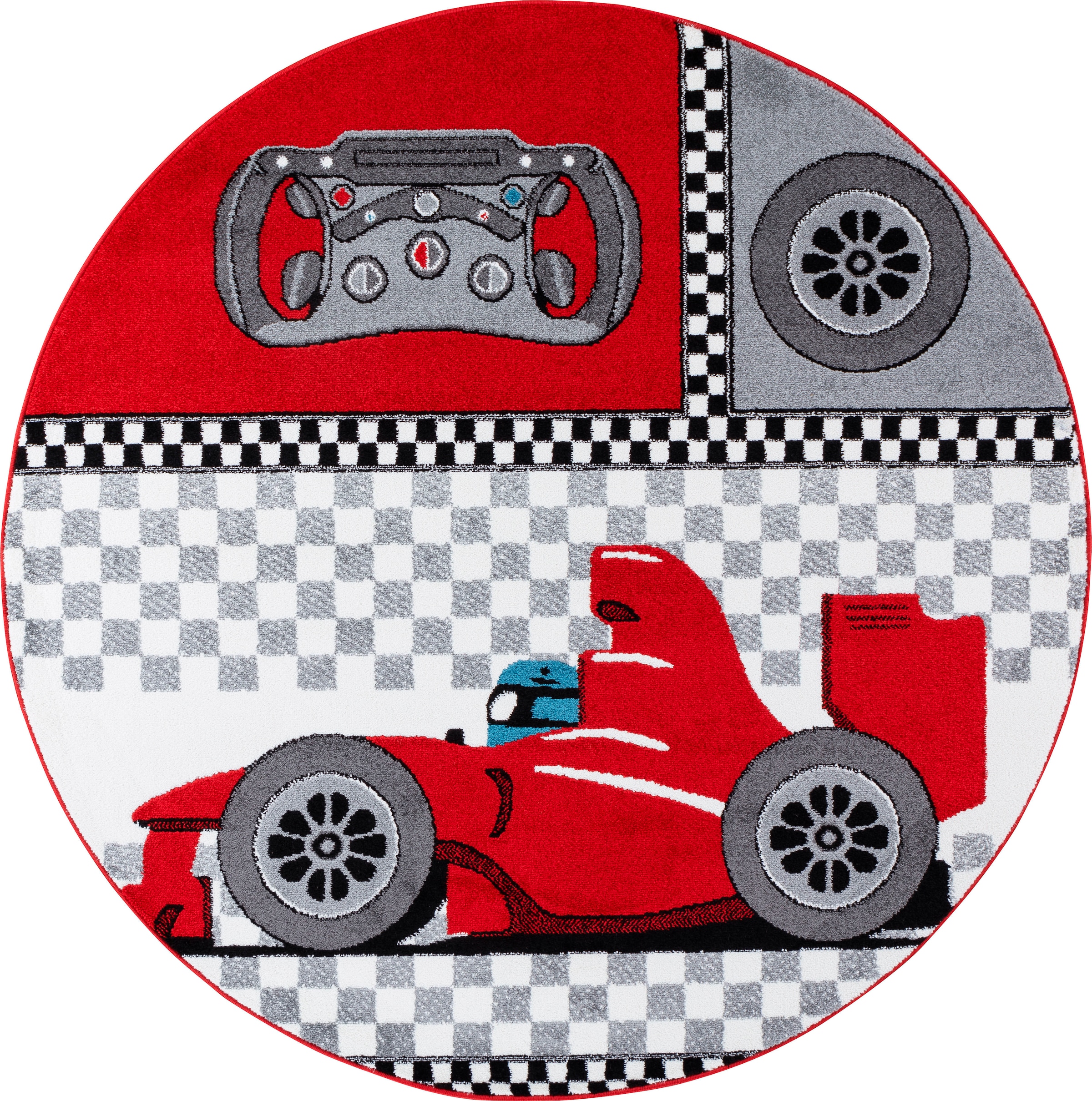 Ayyildiz Teppiche Kinderteppich "Kids 460" rund 12 mm Höhe Kurzflor, Motiv günstig online kaufen