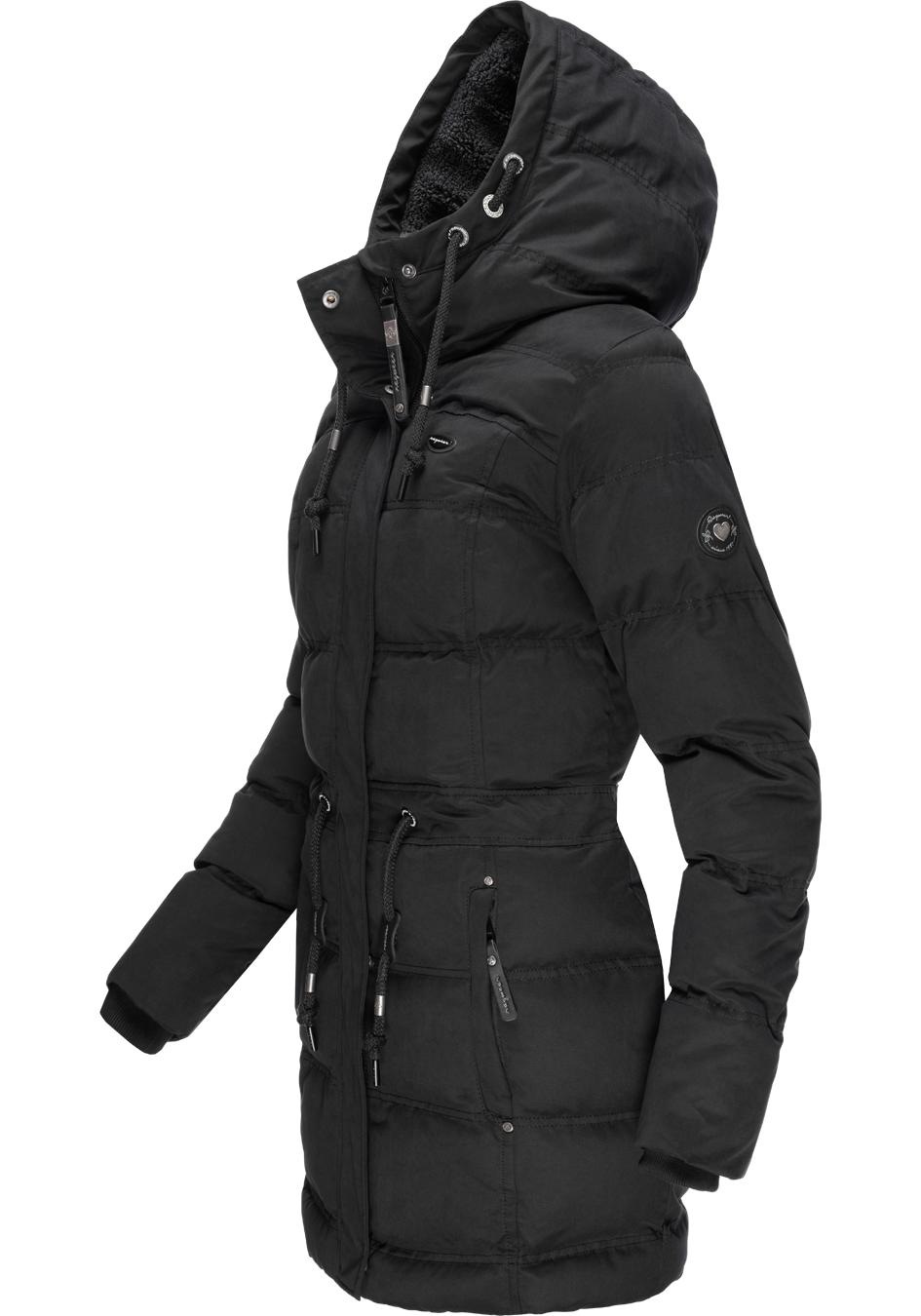 Ragwear Winterjacke »Ashani Puffy«, mit Kapuze, stylischer Winterparka mit gefütterter Kapuze
