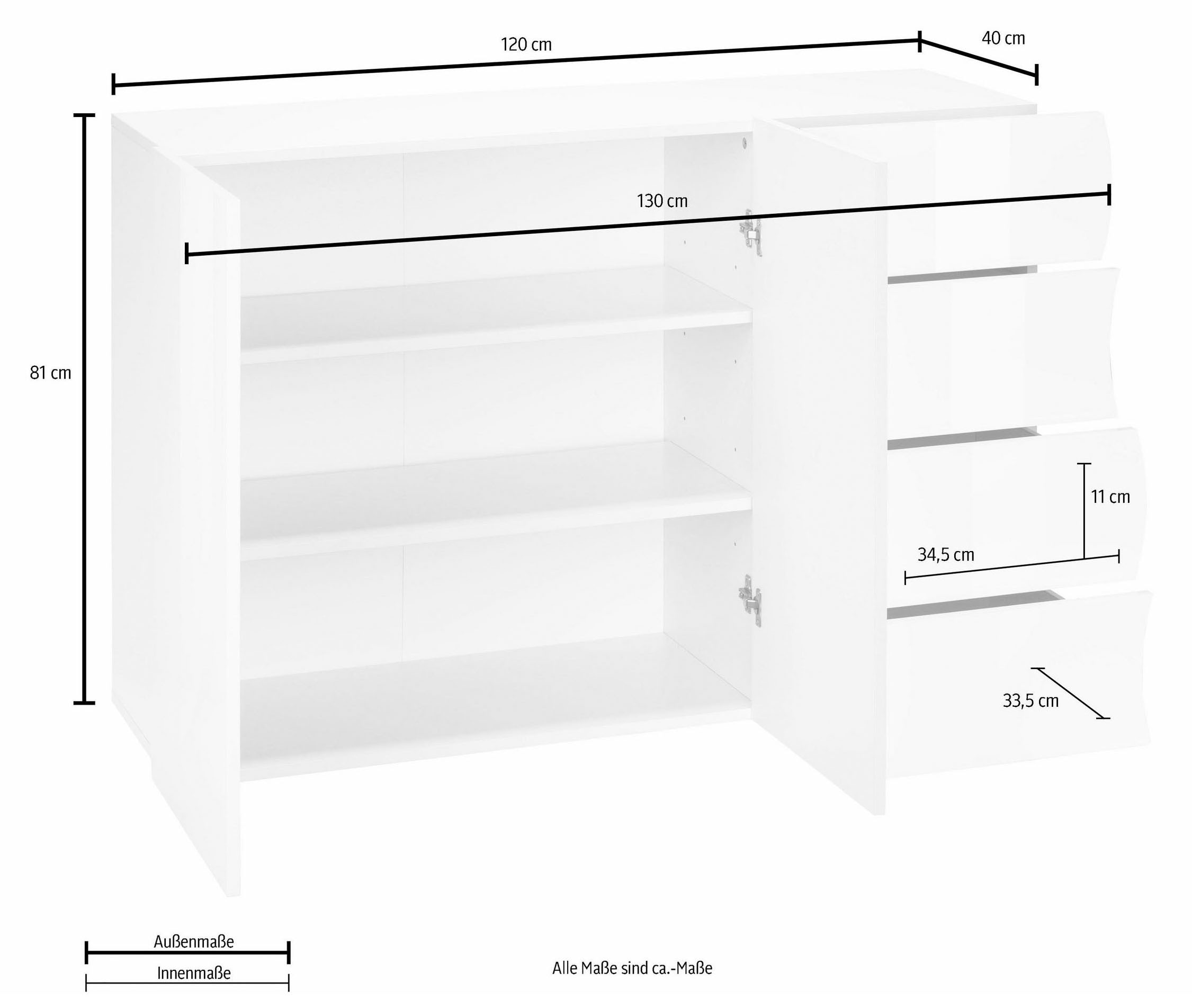 Home affaire Sideboard »Onda«