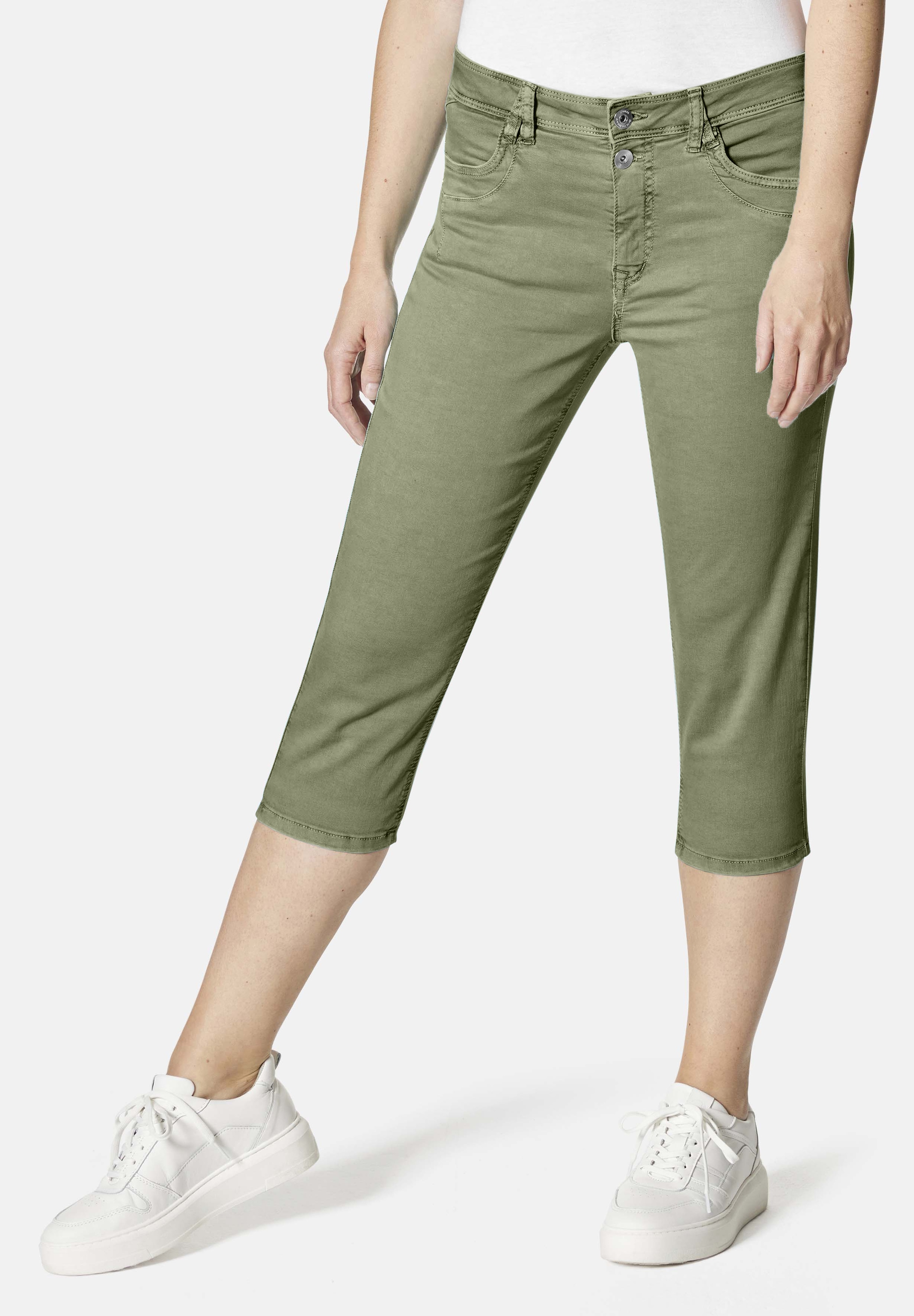 STOOKER WOMEN "LIMA Boyfriend Fit Capri" Boyfriend Fit Casual Twill Capri Hose für Damen