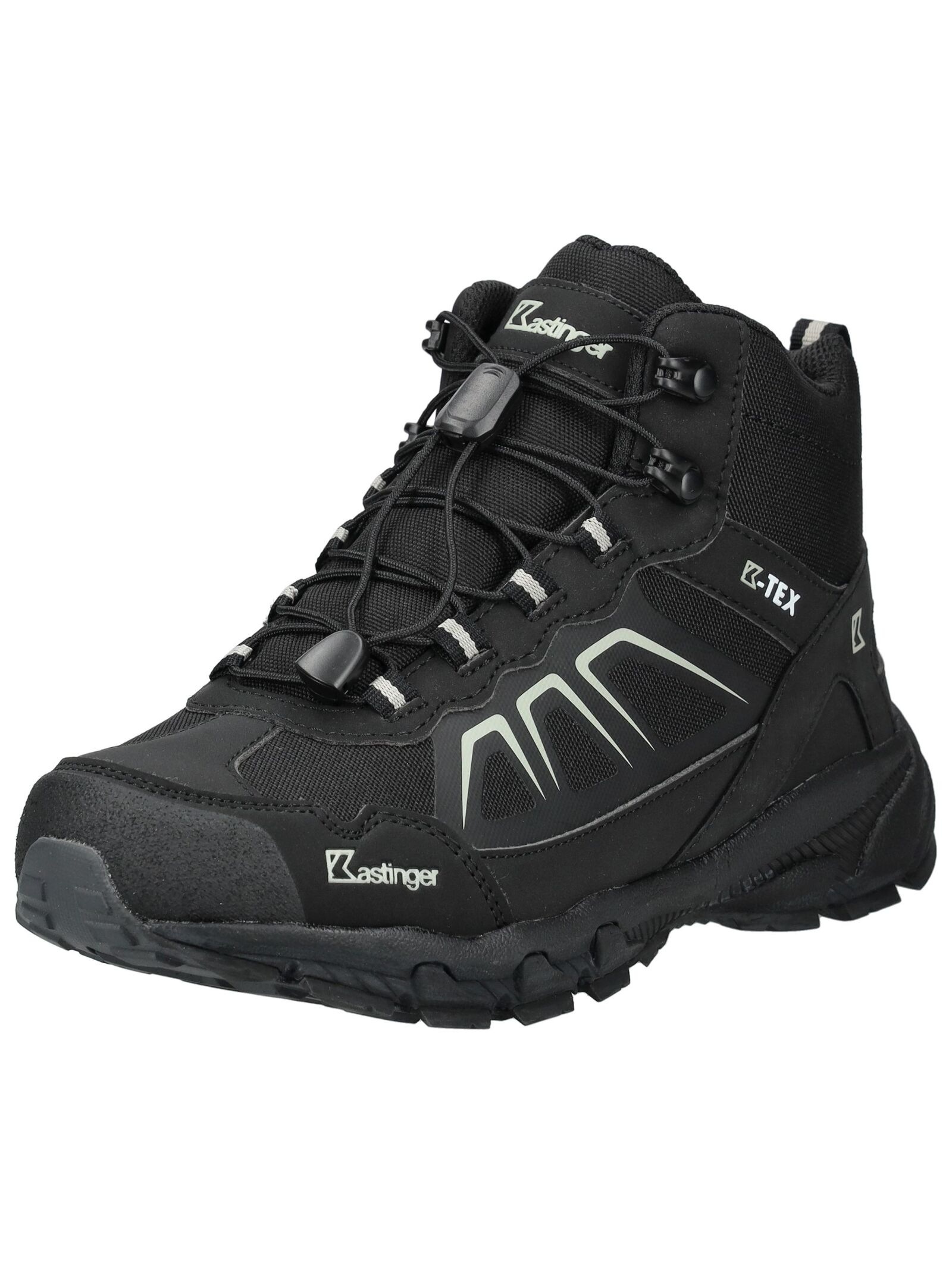 KASTINGER Damen Trekkingschuh "Kastinger Wanderschuhe Lederimitat/Nylon", Gr. 36, schwarz, Lederimitat, Textil, Schuhe