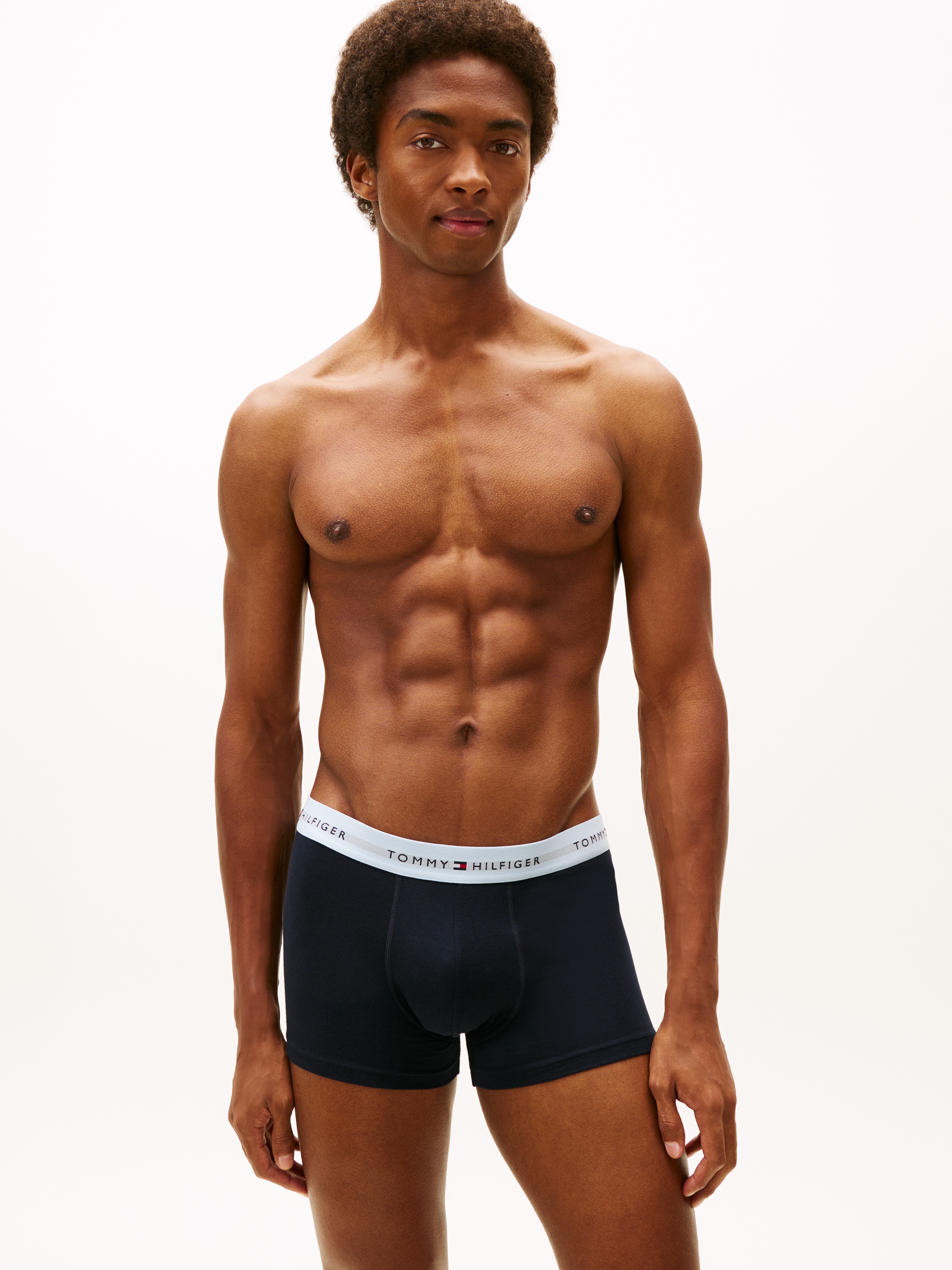 Thumbnail - Tommy Hilfiger Underwear Trunk "5P TRUNK WB", 5 Stk. mit Tommy Hilfiger Logo-Elastikbund, Signature Kollektion