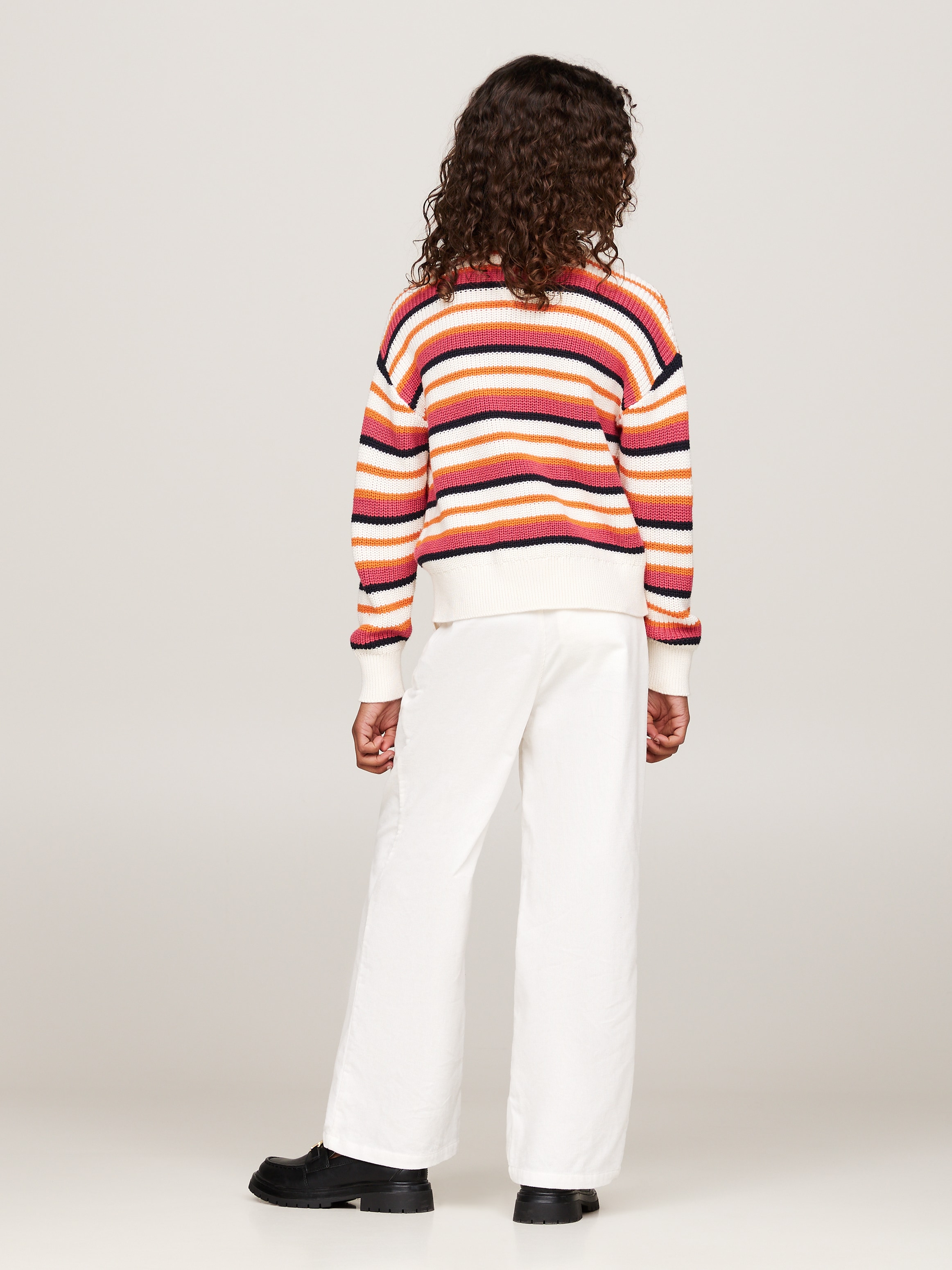 Tommy Hilfiger Strickpullover »ESSENTIAL STRIPE SWEATER«, mit bunten Streifen