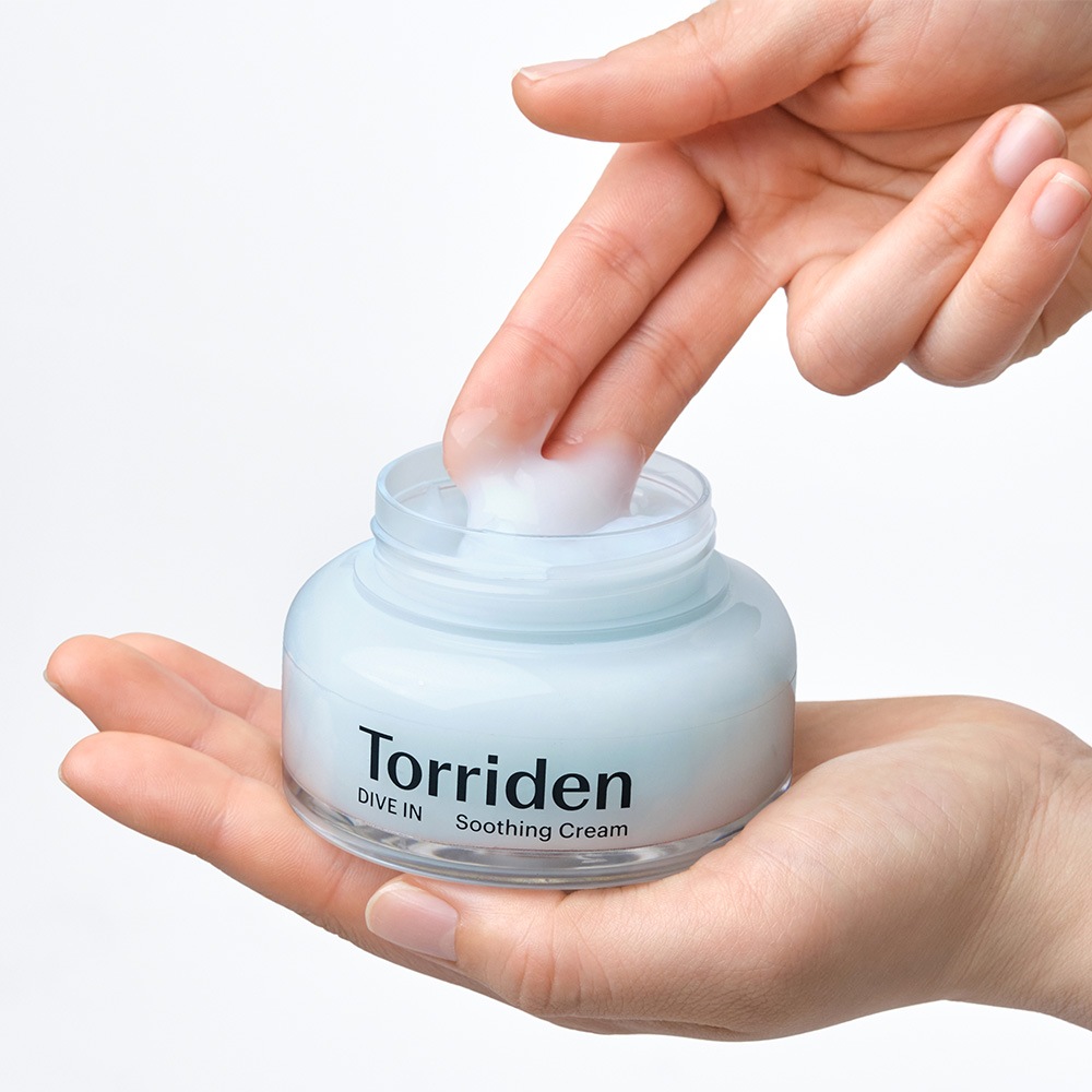 Torriden Feuchtigkeitscreme »Torriden DIVE-IN Low Molecular Hyaluronic Acid Soothing Cream« Beruhigende Feuchtigkeitscreme mit niedermolekularer Hyaluronsäure