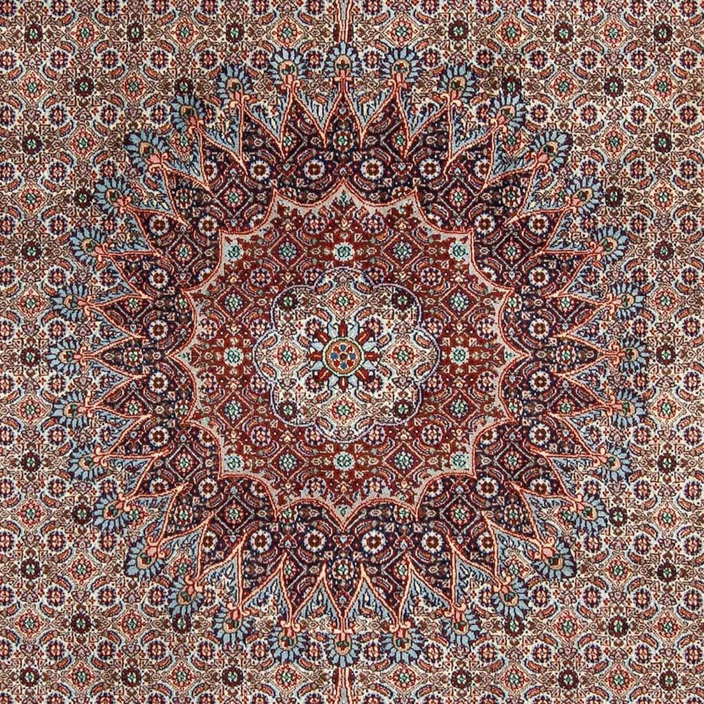 Wohnen Teppiche morgenland Wollteppich »Moud Medaillon Beige 298 x 200 cm«, rechteckig, 1 mm Höhe, Unikat mit Zertifikat beige