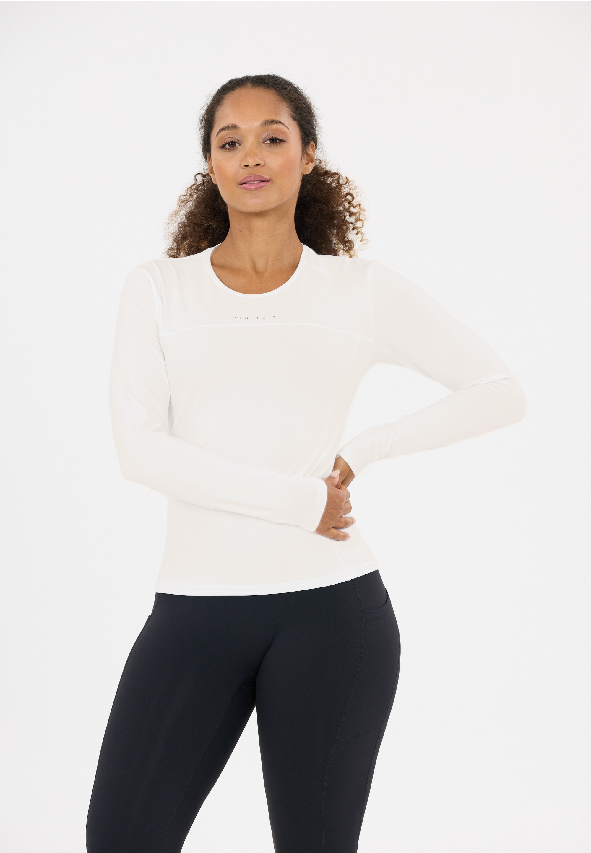 ATHLECIA Langarmshirt "Lonny" mit praktischer QuickDry-Funktion