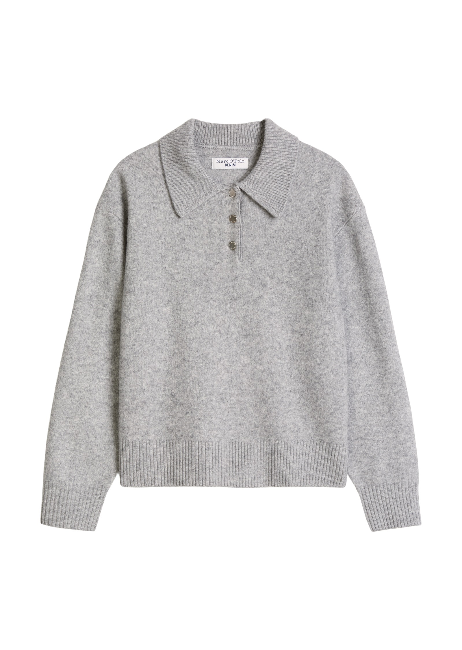 Marc O'Polo DENIM Langarm-Poloshirt »aus softer Schurwolle«