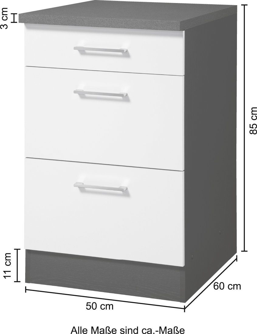 KOCHSTATION Unterschrank »KS-Paris«, Breite 50 cm