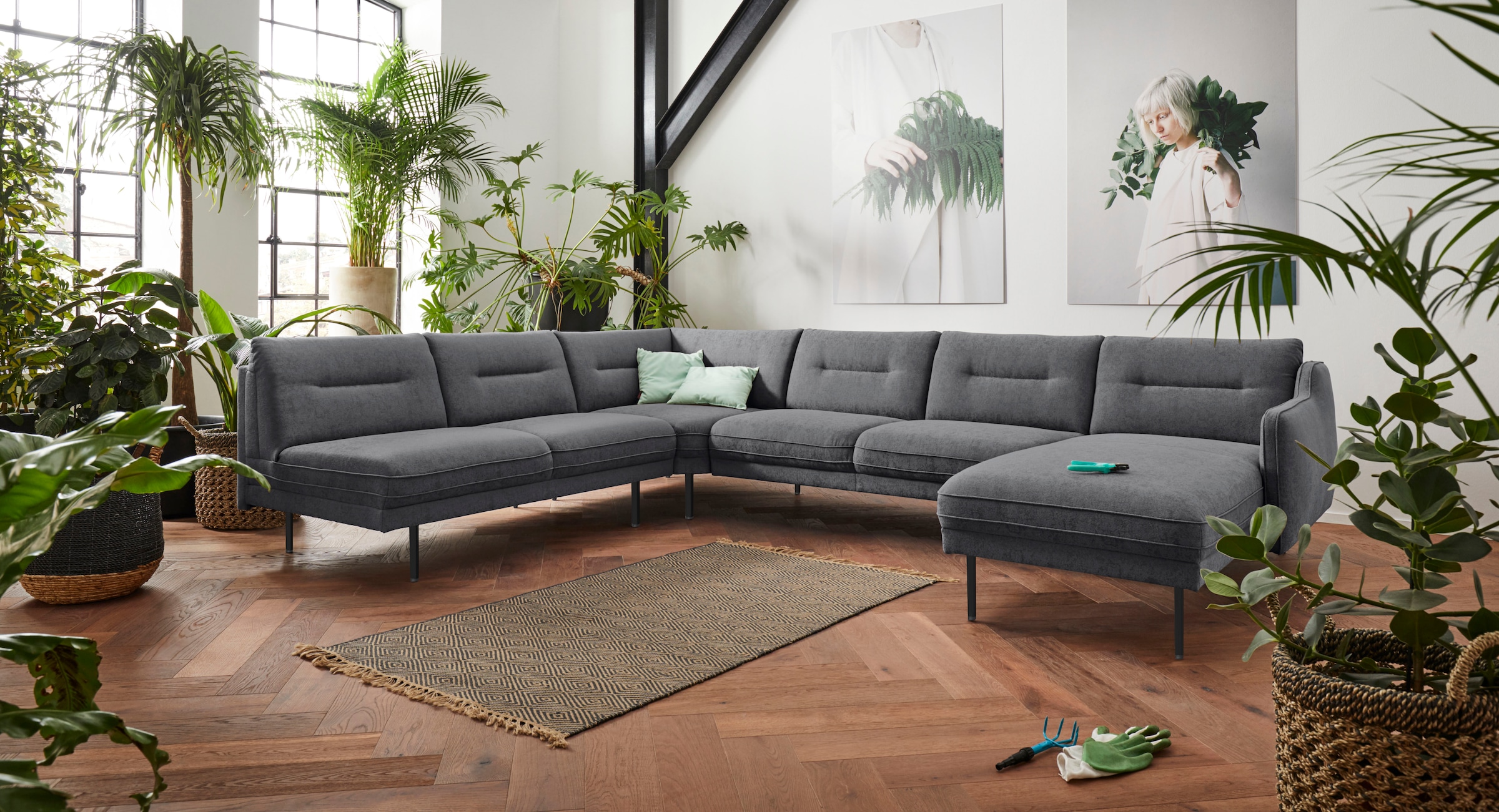 andas Wohnlandschaft "Nordfyn U-Form", edles Design in 3 Bezugsqualitäten, günstig online kaufen