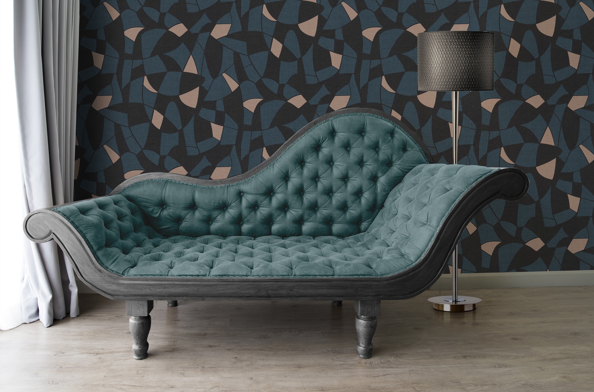 A.S. Création Vliestapete »Antigua Tapete mit Formen«, matt-gemustert-neutral, Grafiktapete Retrotapete Tapeten Wohnzimmer Schlafzimmer Küche Design