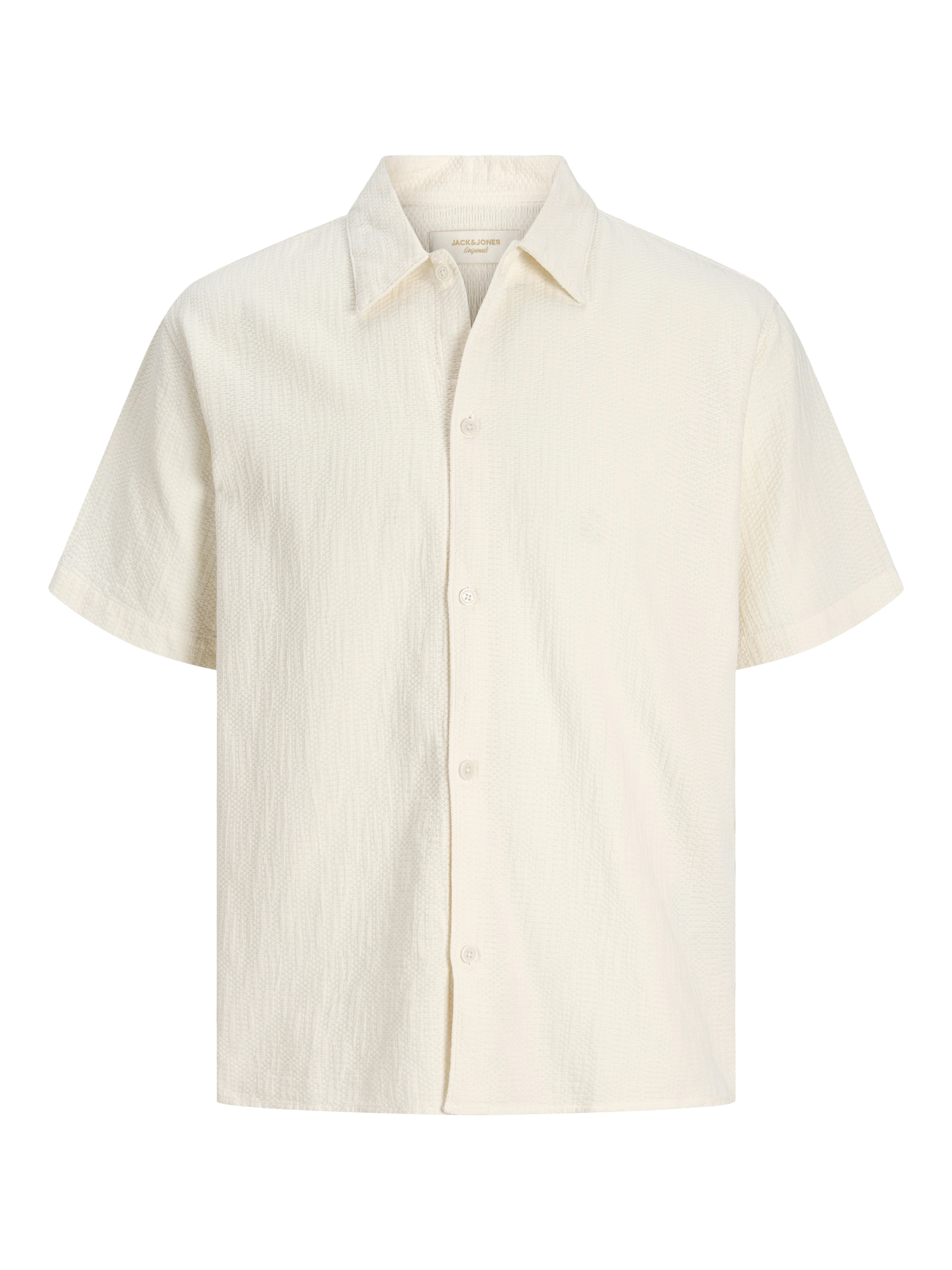 Jack & Jones Kurzarmhemd »JORMONTAUK WAVY TEXTURE SHIRT SS SN« Baumwolle, relaxed fit