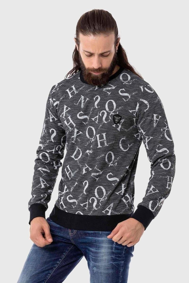 Cipo & Baxx Sweatshirt "Sweatshirts", 1 Stk. mit Allover-Print günstig online kaufen