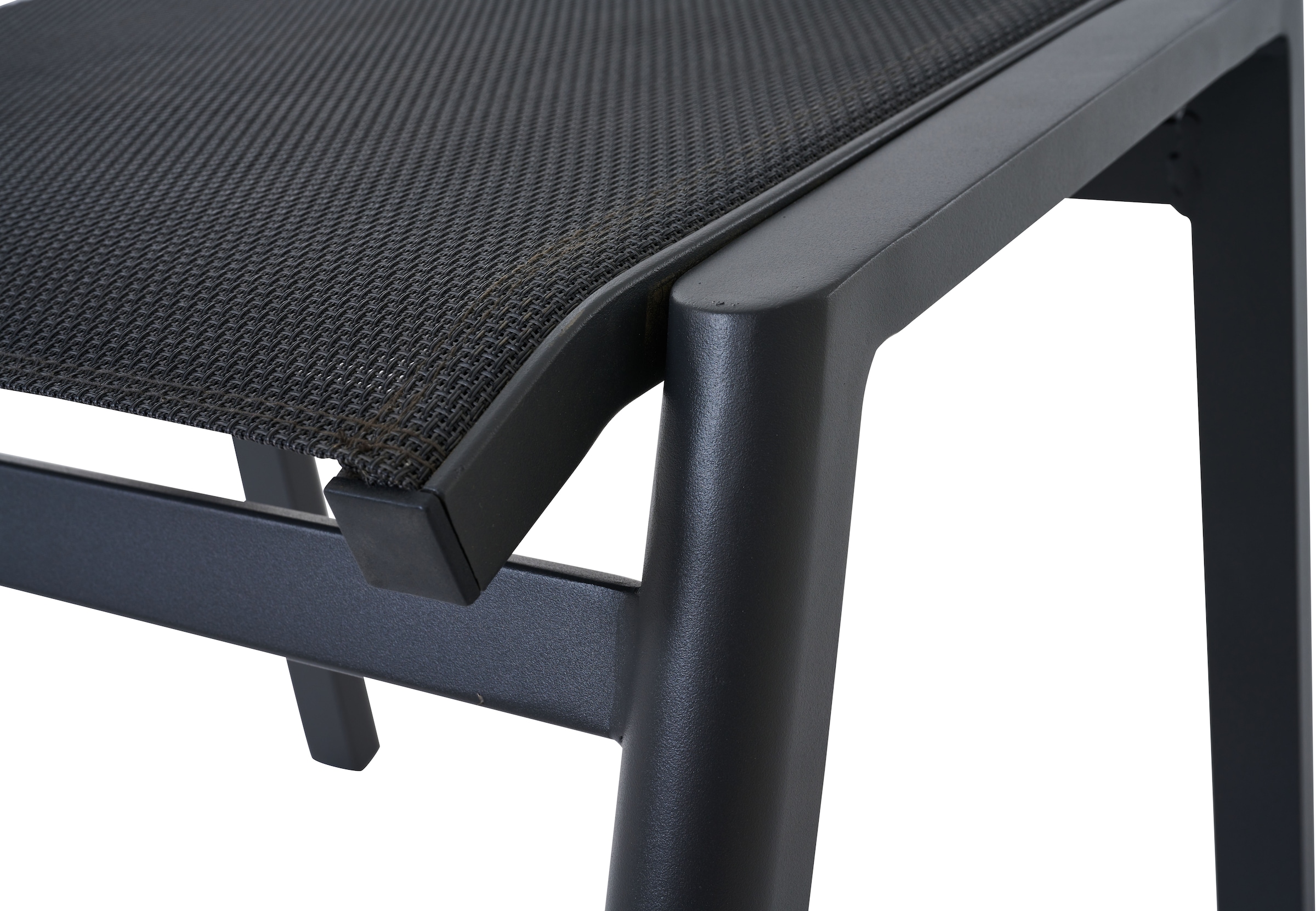 Siena Garden Hocker »BOLOGNA« Aluminiumgestell, Ranotex® Bezug, Dining Hocker anthrazit/grau