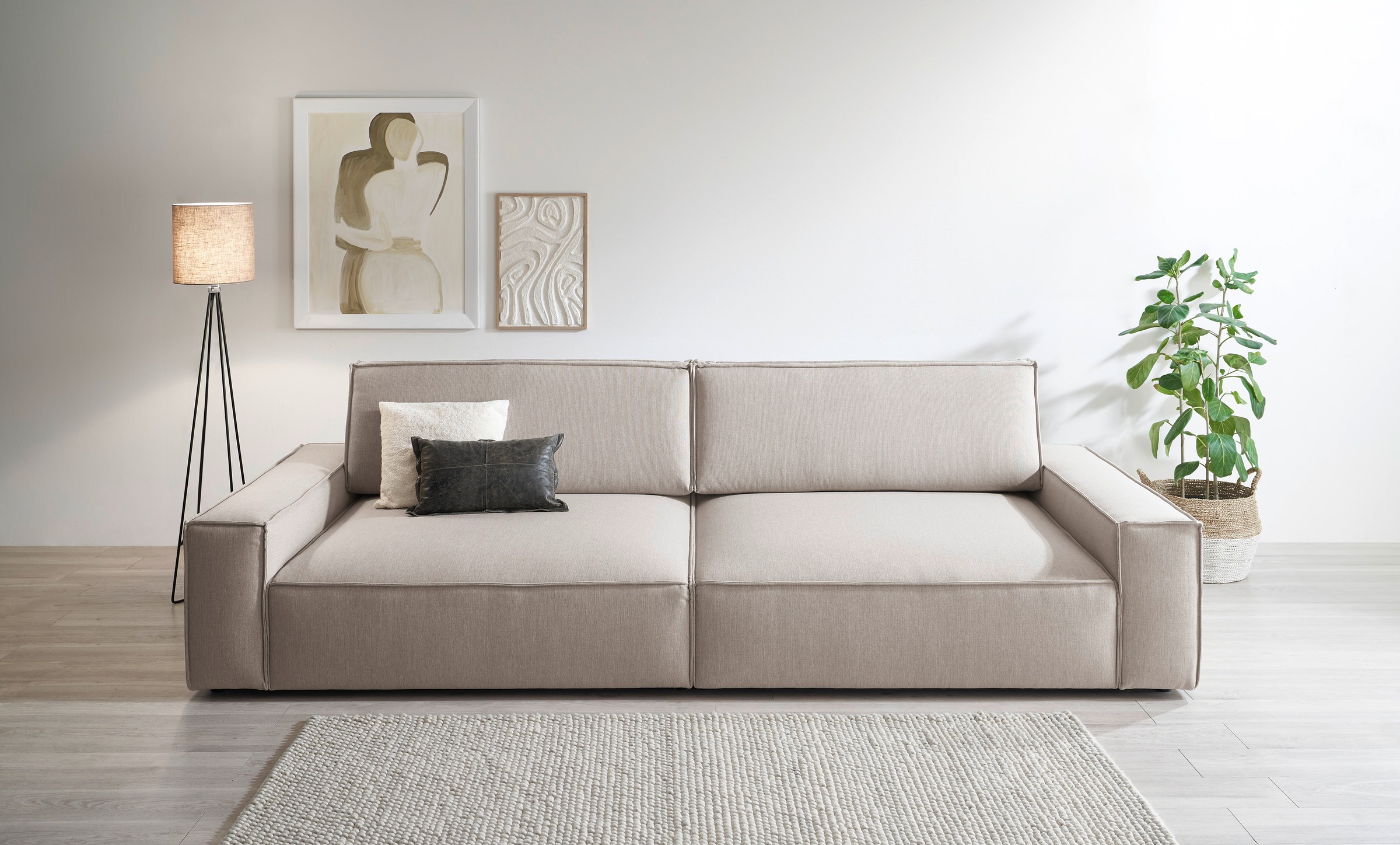 Home affaire Big-Sofa "NEU: SHERWOOD XXL, Big-Sofa (316cm), extra tiefe Sit günstig online kaufen