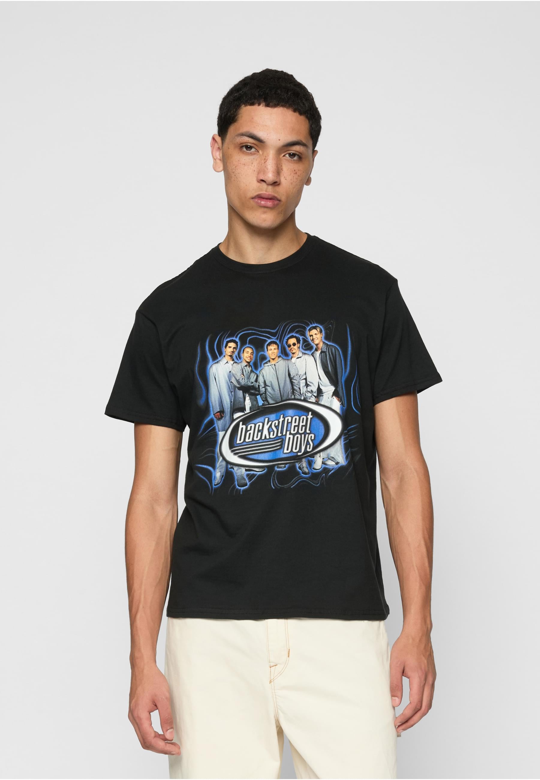 Merchcode T-Shirt »Merchcode Herren Backstreet Boys Throwback Oval Tee«