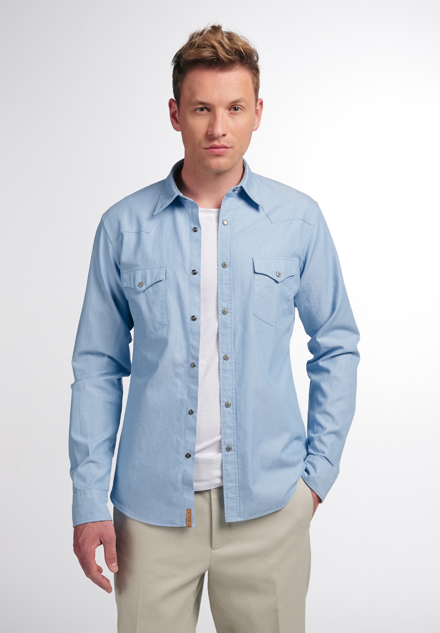 Eterna Langarmhemd "SLIM FIT", EASY IRON (bügelleicht) günstig online kaufen