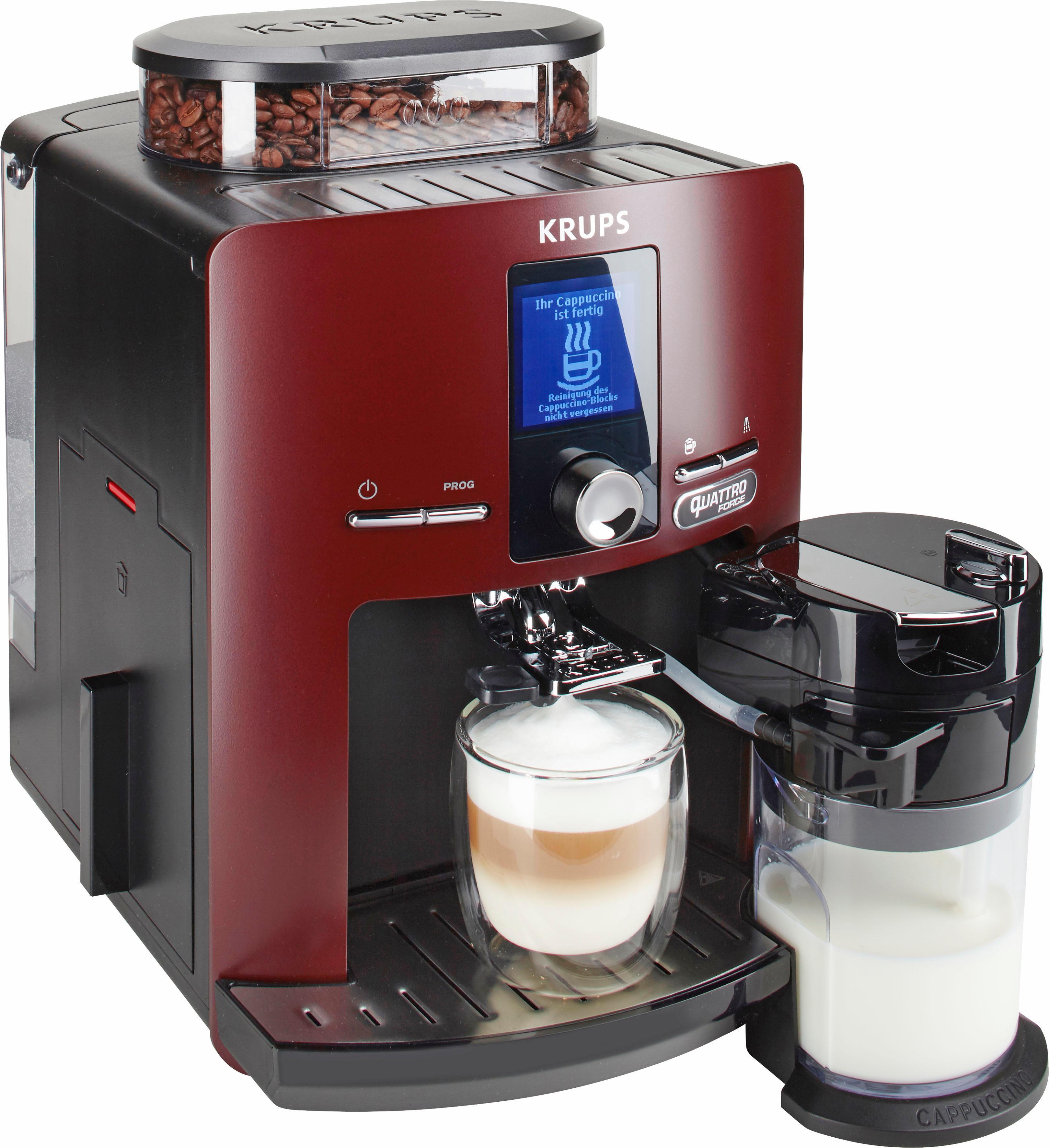Krups Kaffeevollautomat „EA829G Espresseria Automatic LattEspress“, mit kompact-LCD Display, integrierter Milchbehälter