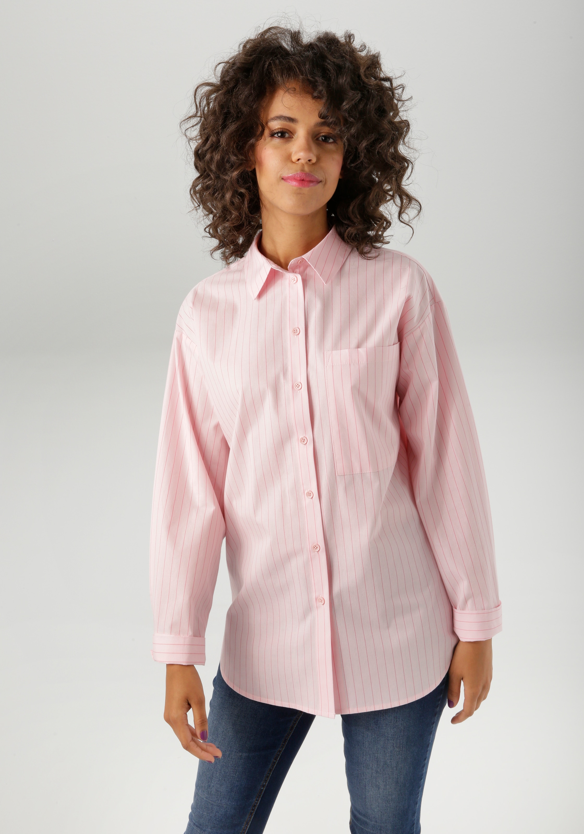 Aniston CASUAL Hemdbluse im Streifen-Dessin günstig online kaufen