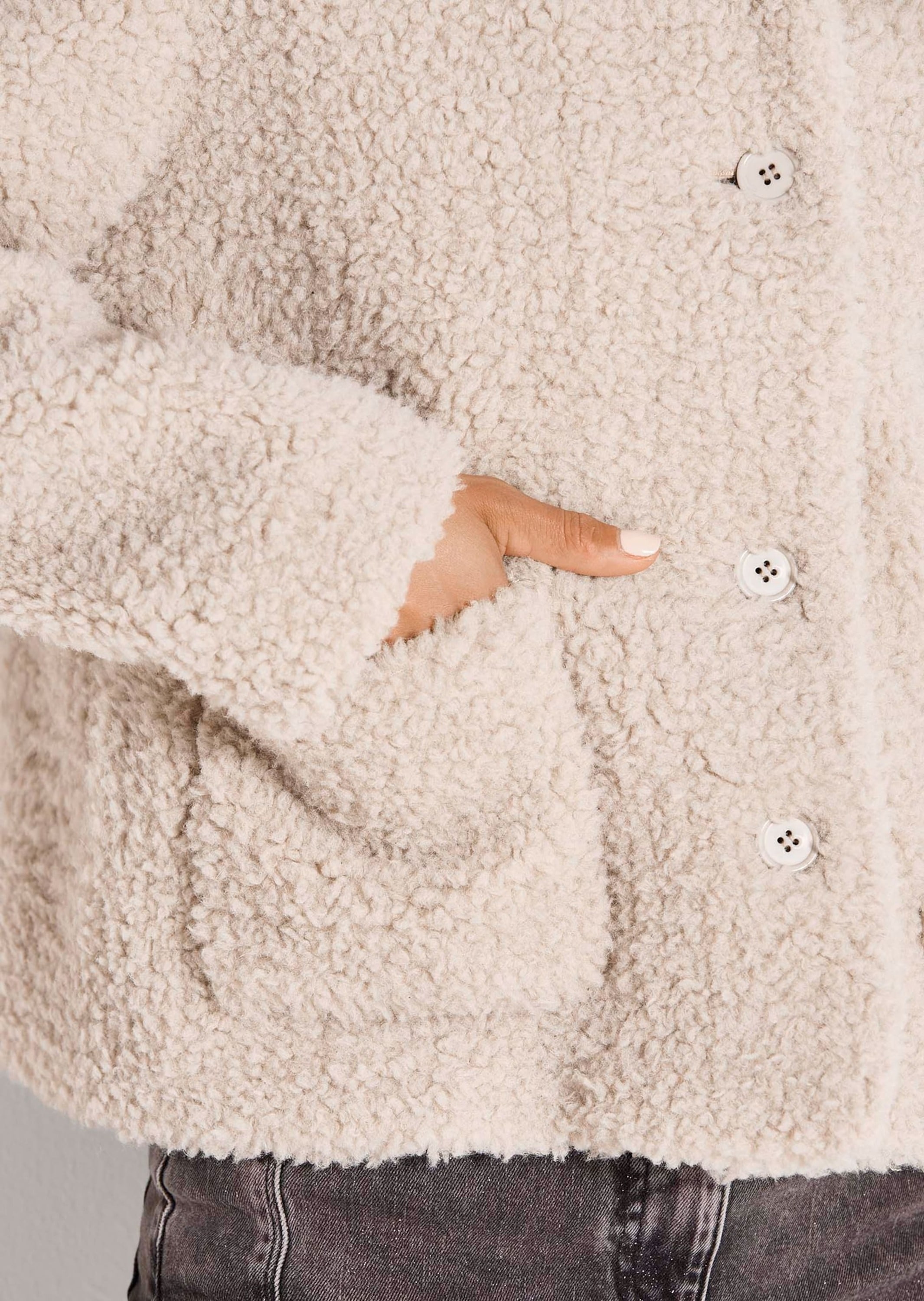 MADELEINE Kurzjacke »Jacke Kurze Teddy-Jacke«