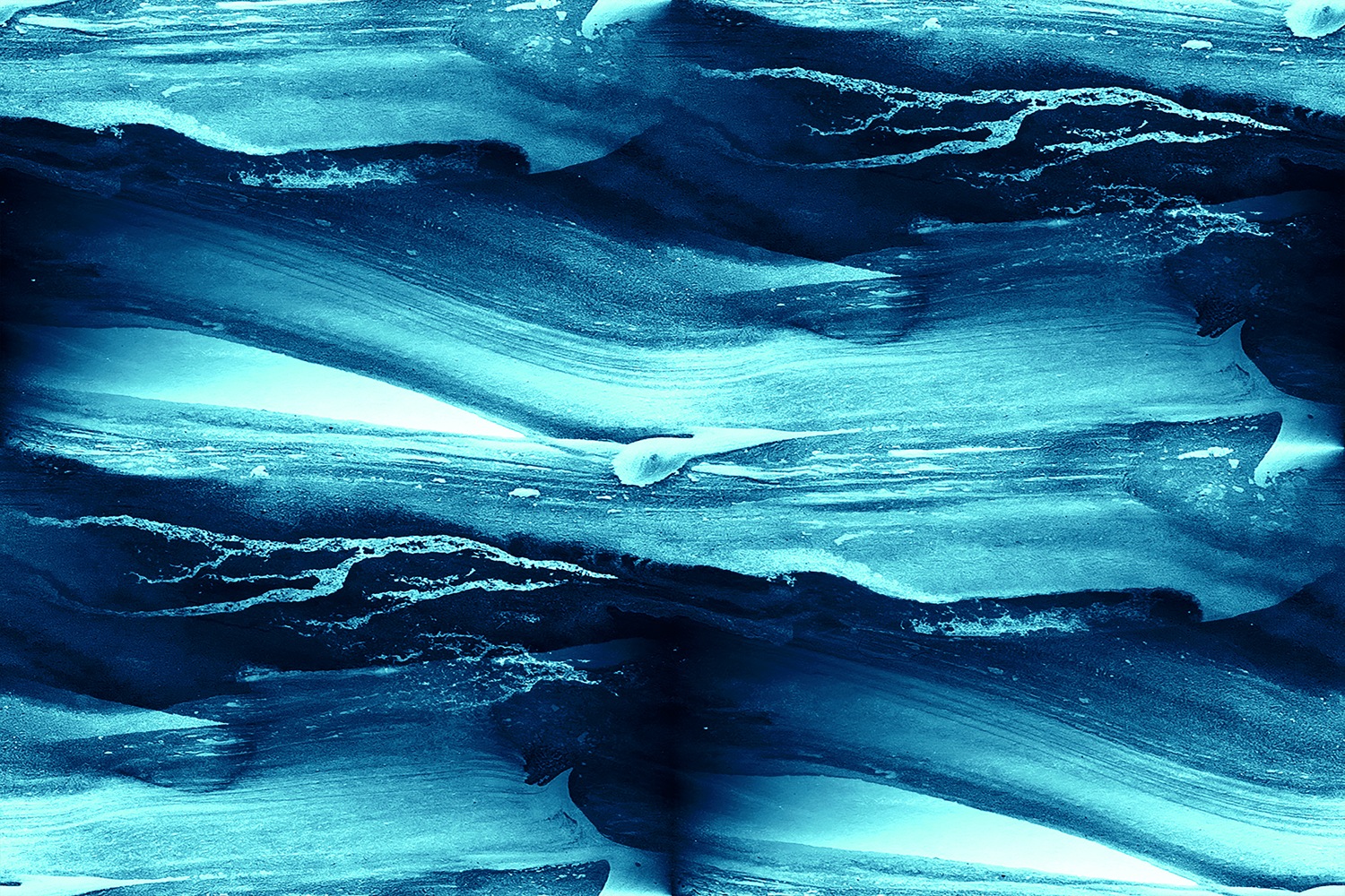 queence Leinwandbild "Blue" Abstrakt 1 Stk. tlg. mit sehr guten Schallabsor günstig online kaufen