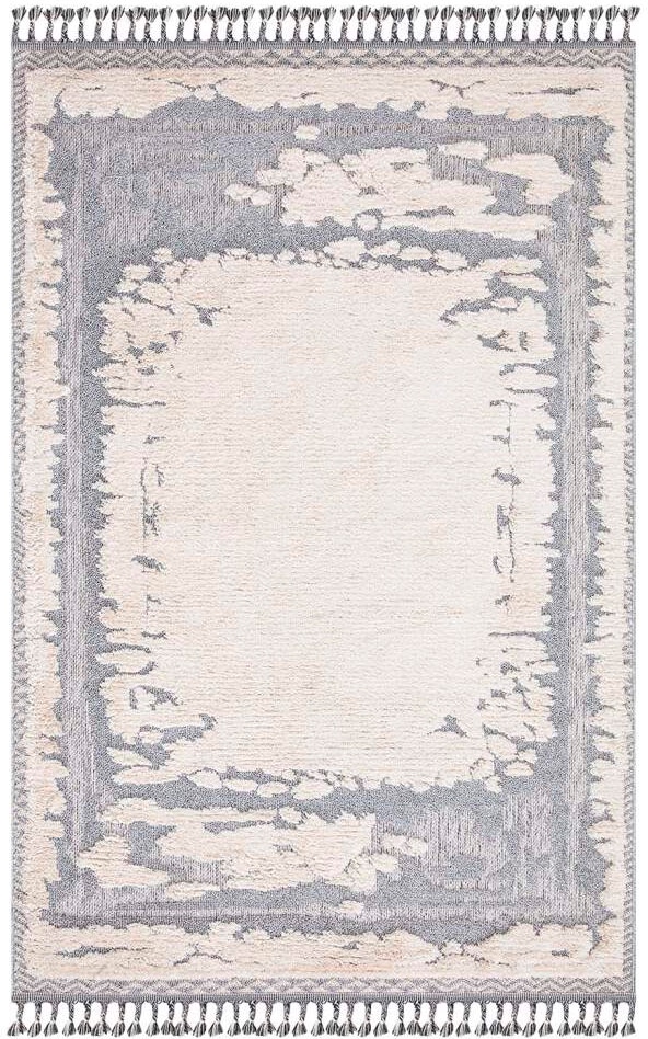 Carpet City Hochflor-Teppich »Valencia 908«, rechteckig, 20 mm Höhe, Läufer, Boho-Stil, 3D-Effekt, Relief, Hoch-Tief-Struktur, mit Fransen