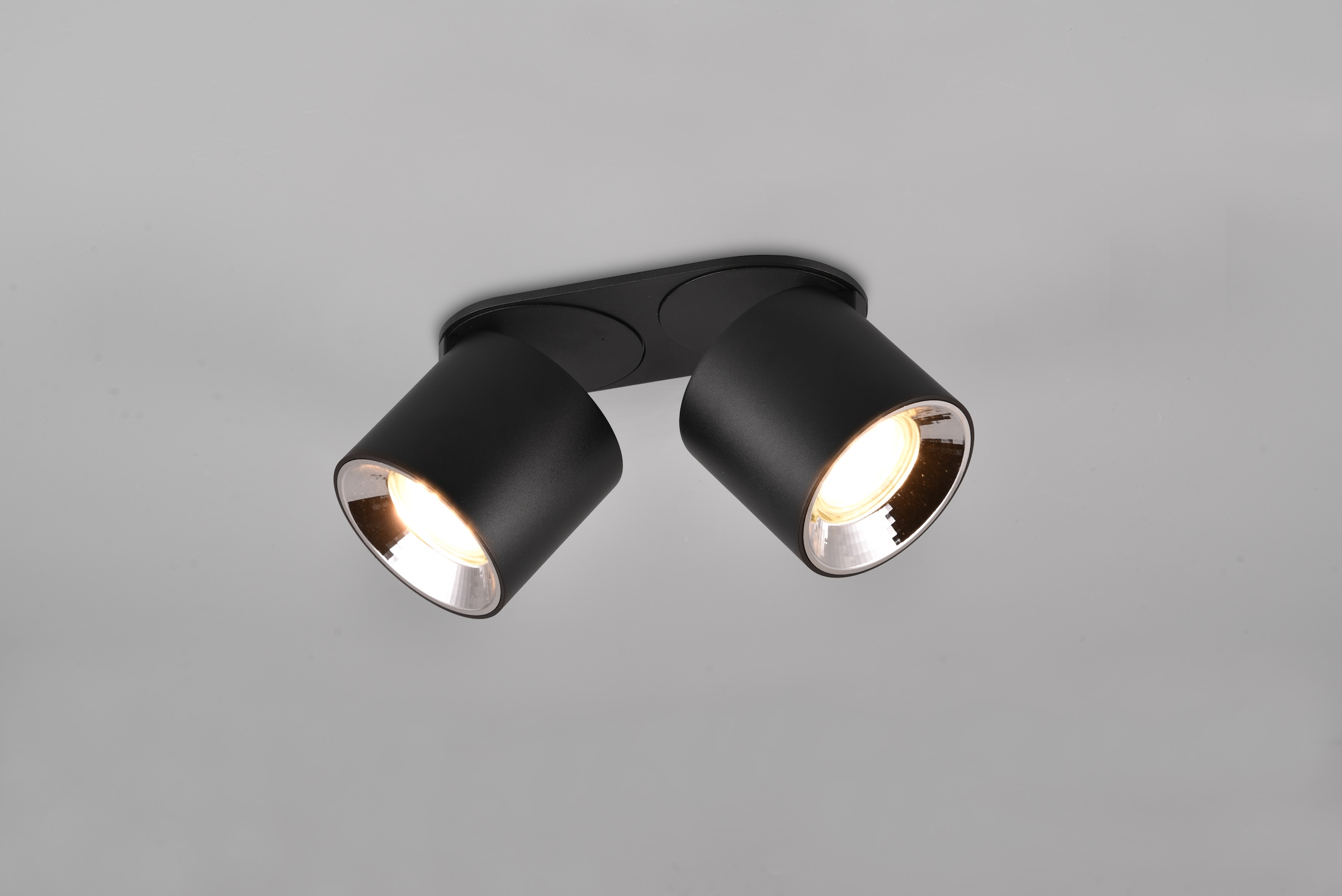 TRIO Leuchten Deckenleuchte »GUAYANA, Deckenspot 2-flammig exkl 2x GU10 max 10W Spot verstellbar« GU10 1 Stk. warmweiß - kaltweiß als Aufbauspot oder Einbauspot nutzbar Spot schwenkbar und drehbar